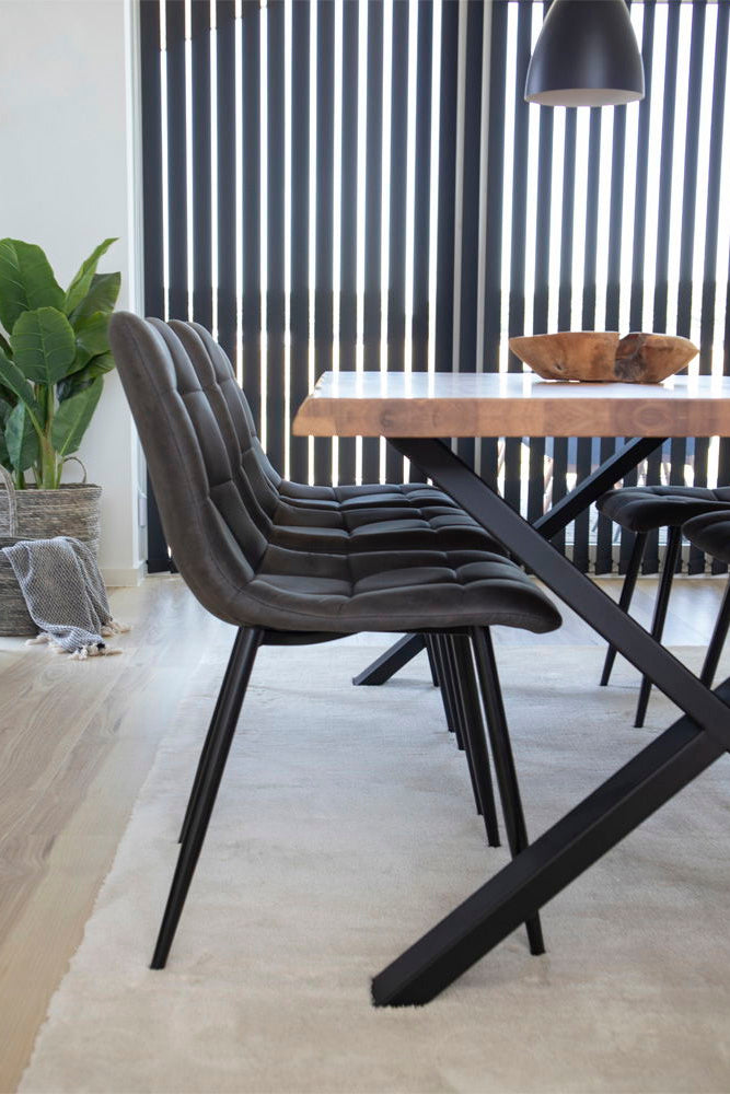 Middelfart Dining Chair – Dark Grey By House Nordic (set of 2)