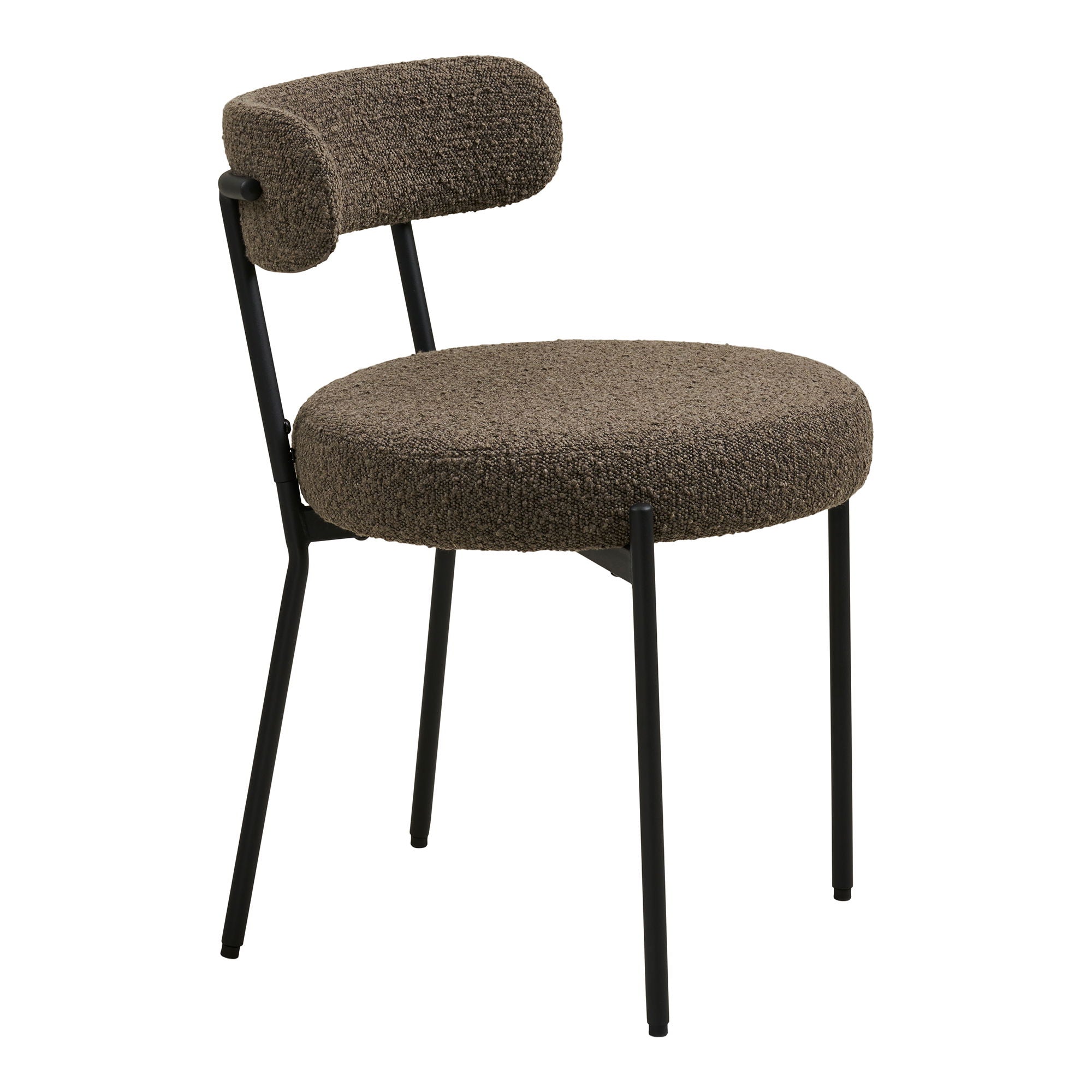 Eetkamerstoel Badalona – bruin van House Nordic (set van 2)