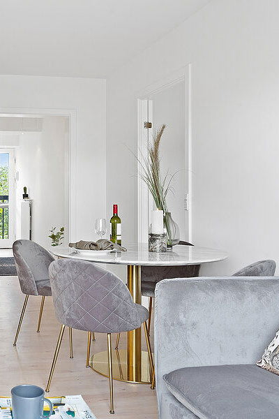 Geneve Dining Chair – Grey By House Nordic (Set of 2)