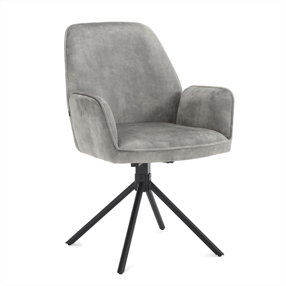 Noah dining chair in mango wood – front three-quarter view