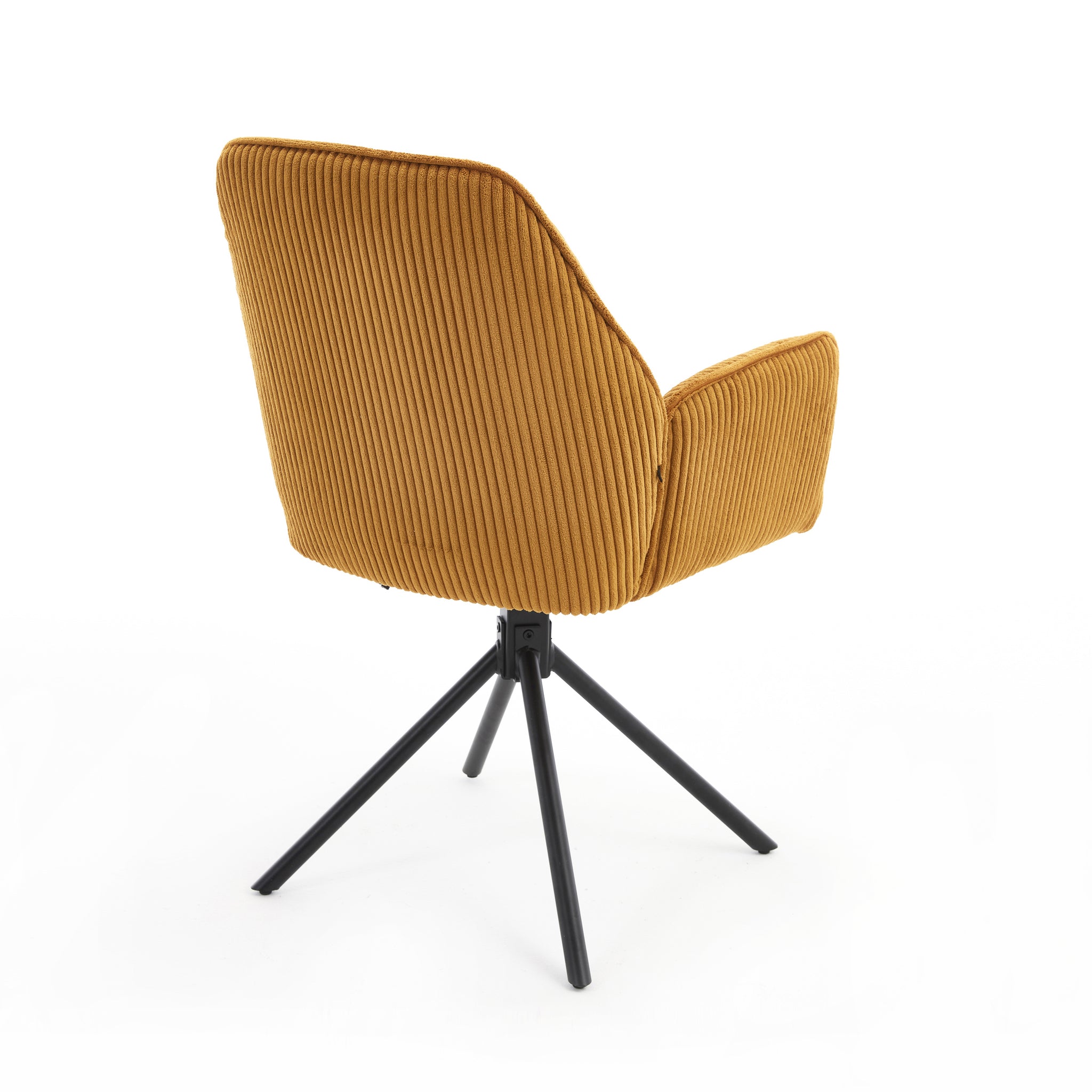 Noah dining chair in mango wood – front three-quarter view