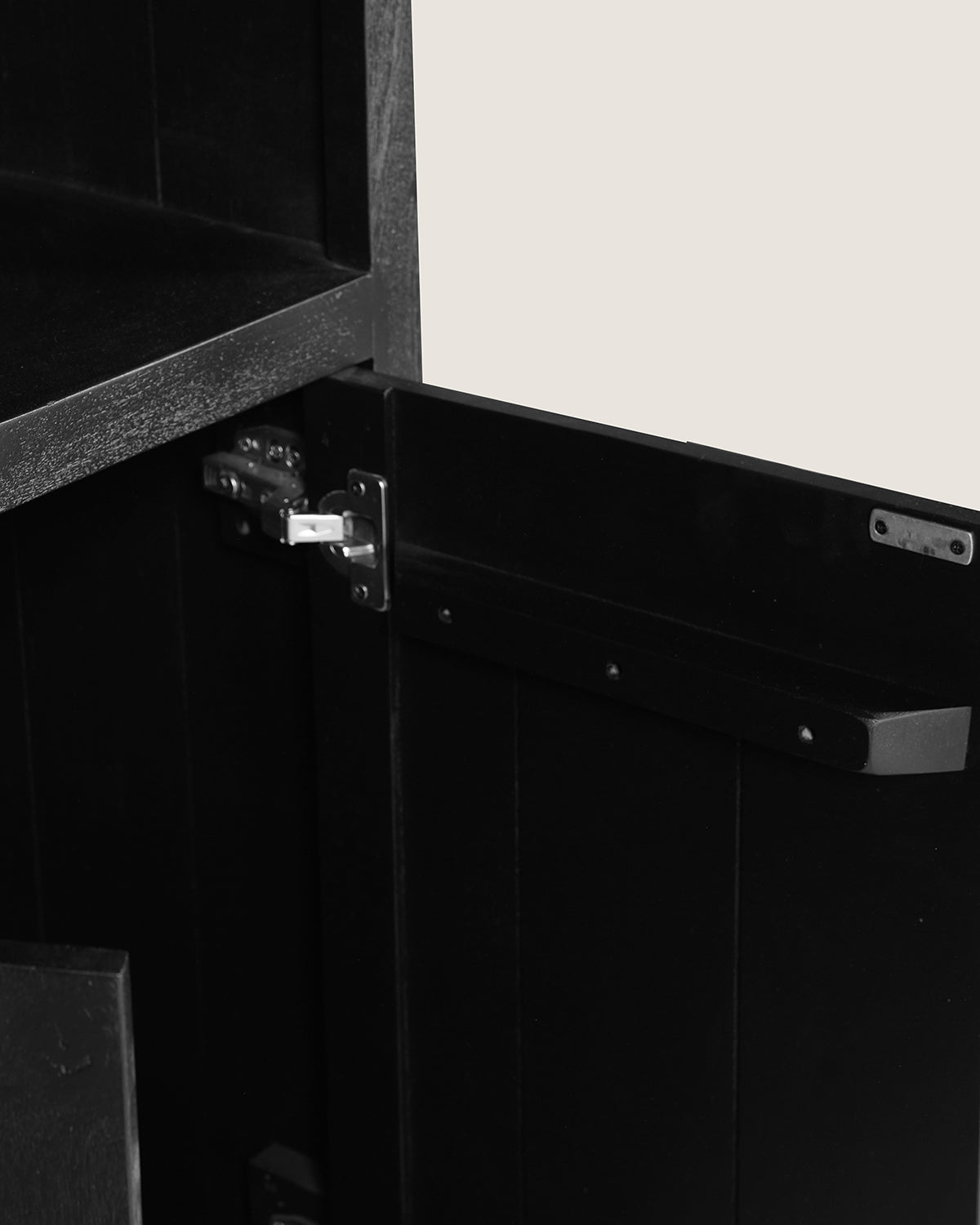 Boekenkast Hugo Black - 2 vakken 4 deuren | 80 cm