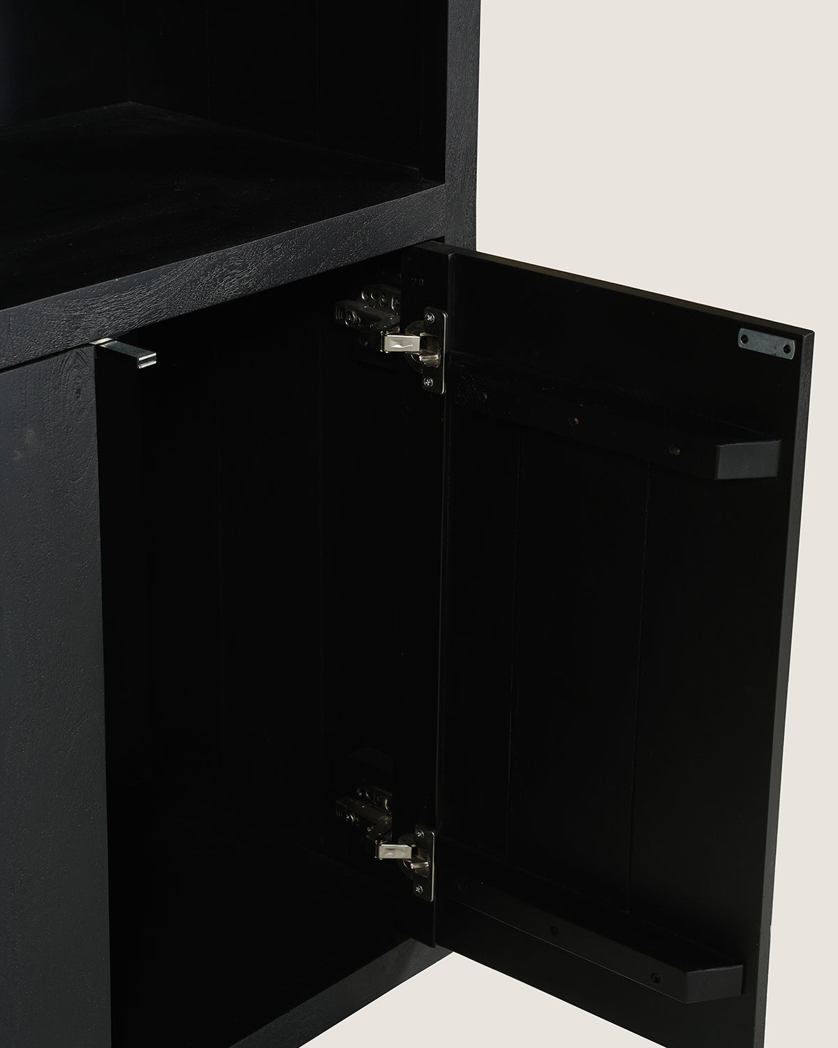 Hugo Bookshelf Black – 4 Shelves | 80 cm