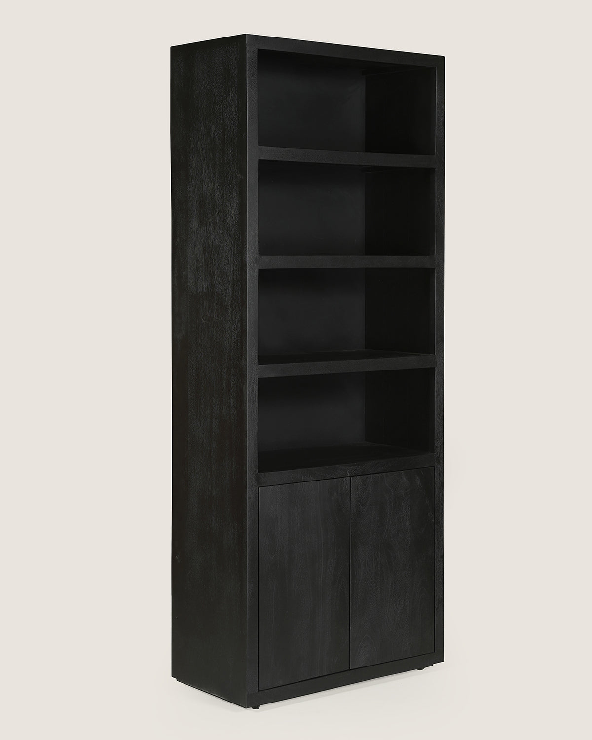 Hugo Bookshelf Black – 4 Shelves | 80 cm