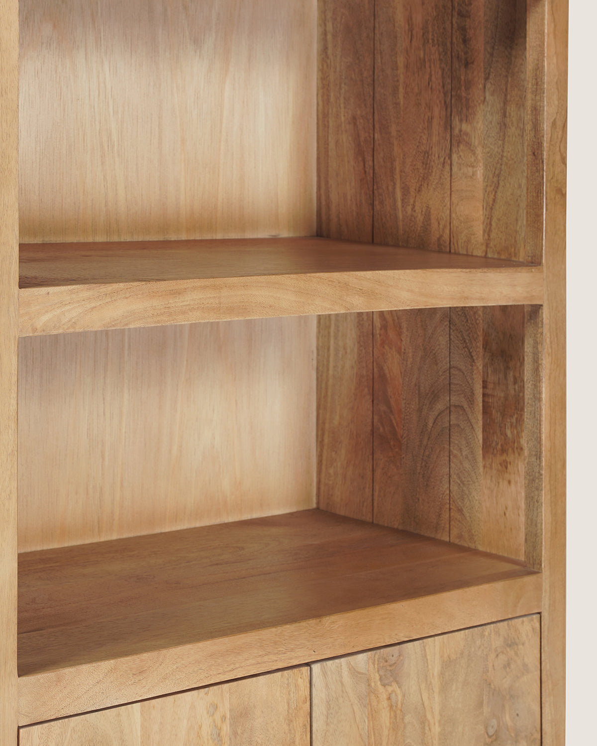 Boekenkast Hugo Natural - 2 vakken 4 deuren | 80 cm