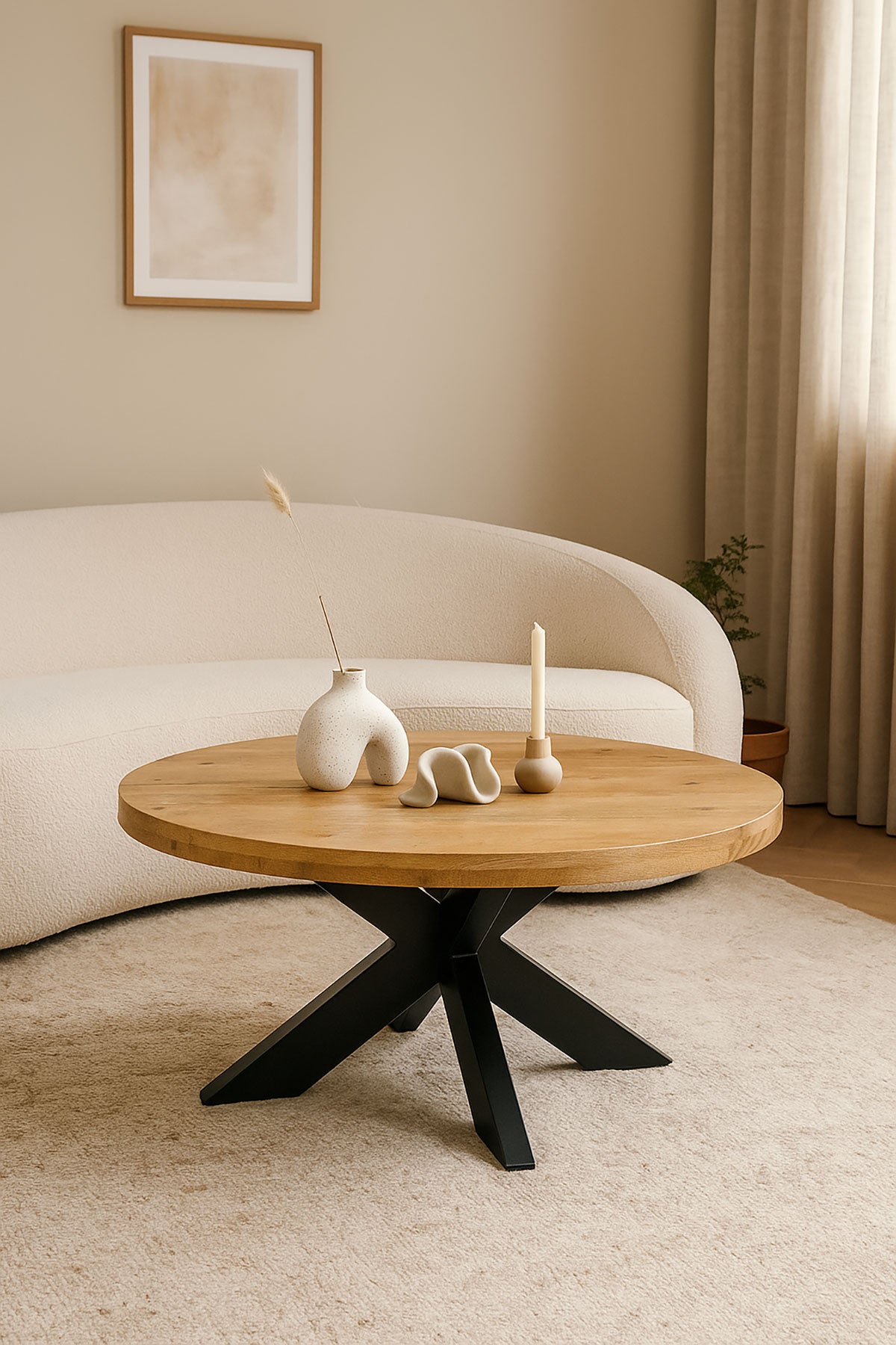 Salontafel Luca Natural - Round