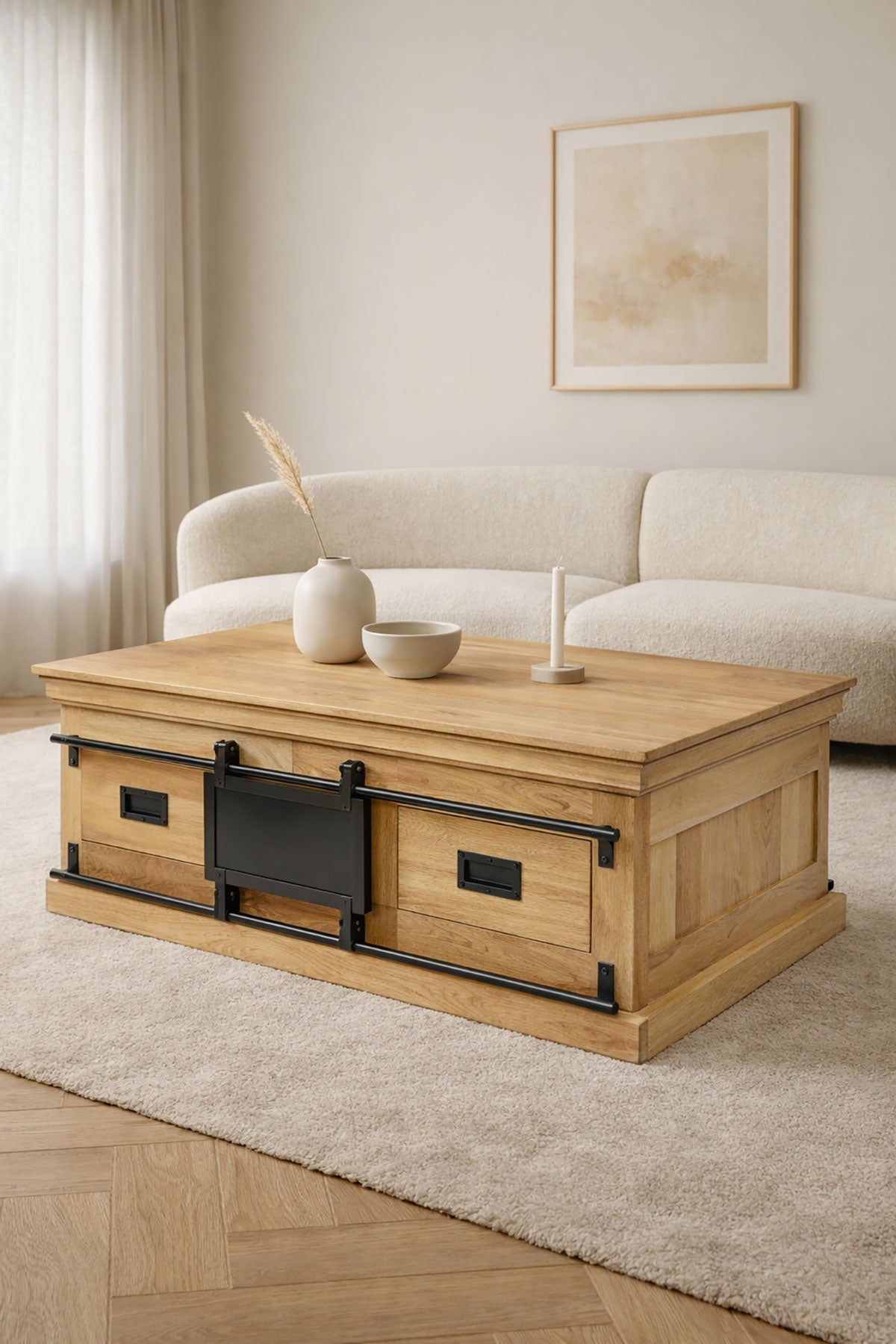 Salontaffel Oliver Natural | 120 cm