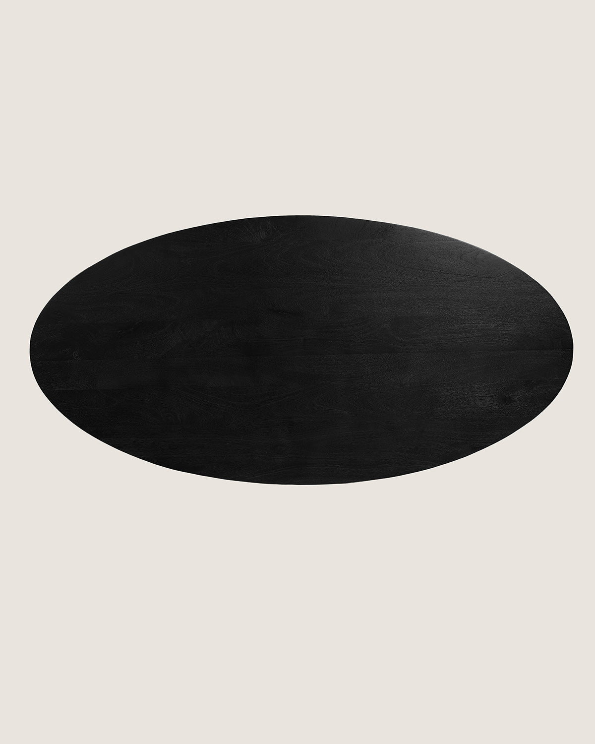 Eettafel Lotte Black with Wooden Matrix Leg - Oval | 140 cm