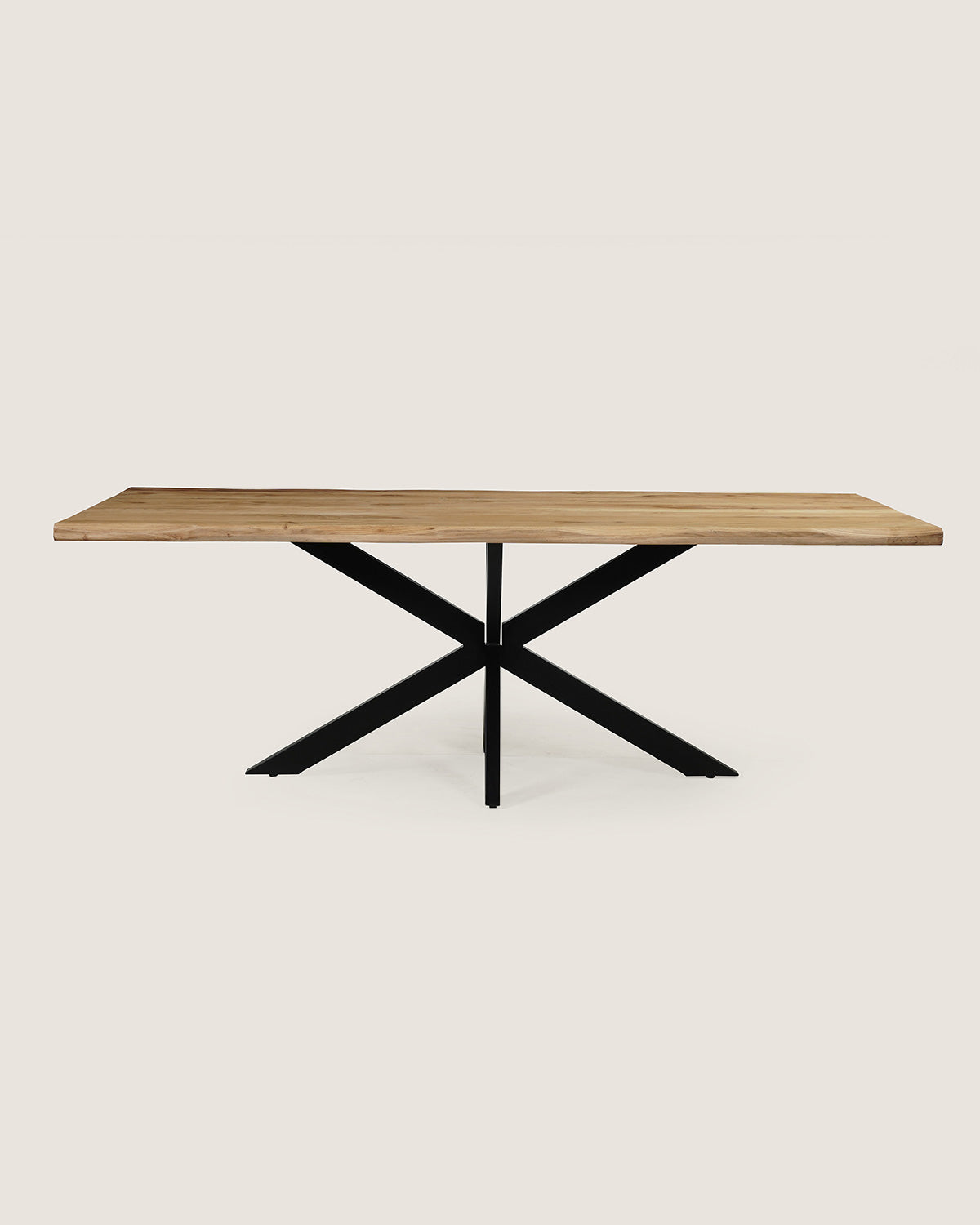 Eettafel Zoe Natural with Matrix Leg - Live Edge | 160 cm