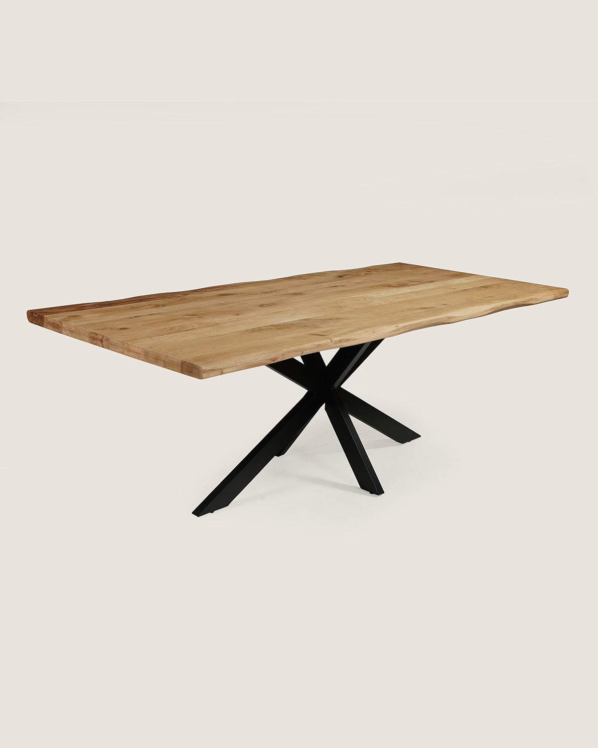 Eettafel Zoe Natural with Matrix Leg - Live Edge | 160 cm