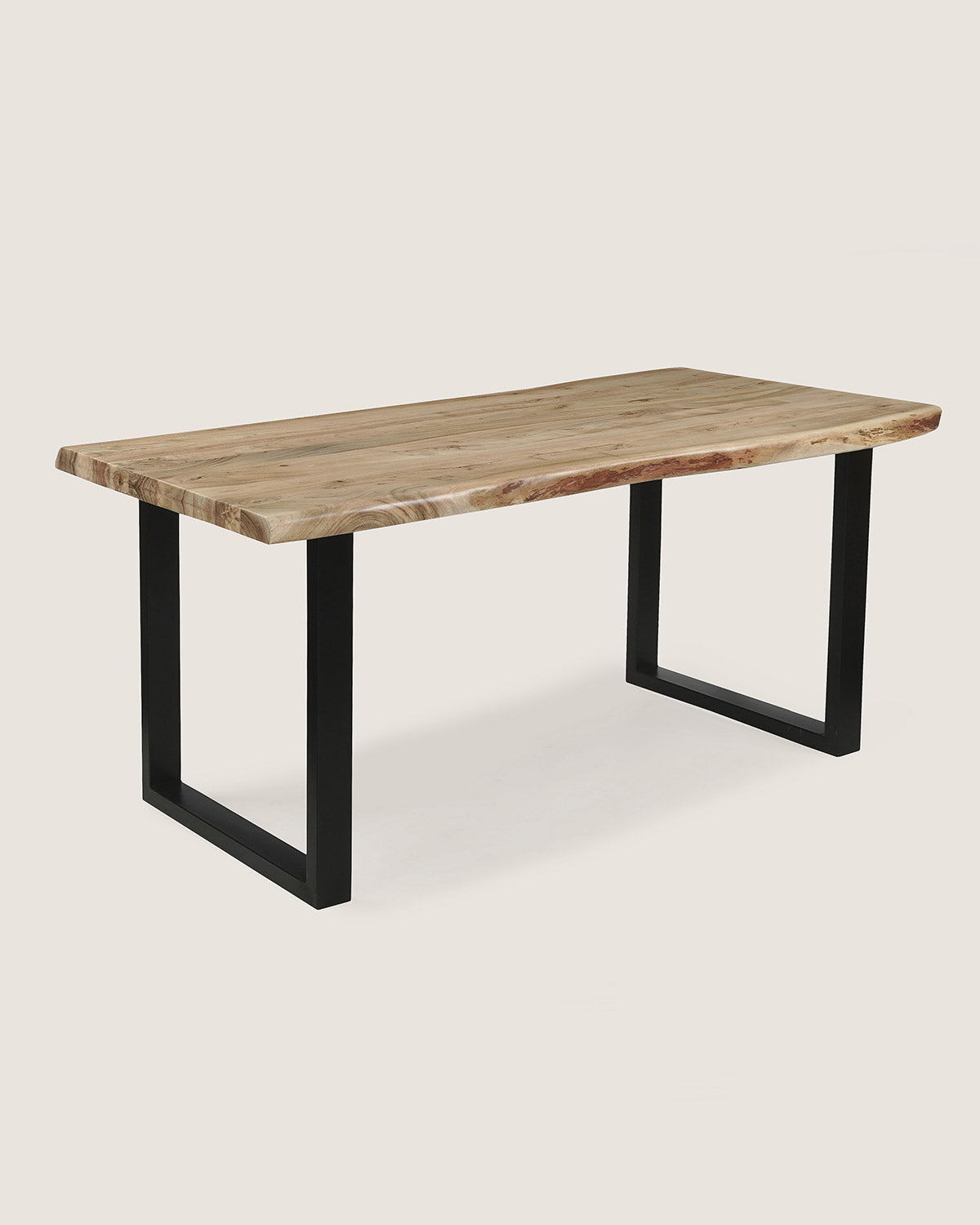 Eettafel Max Natural with U Leg - Live Edge | 160 cm