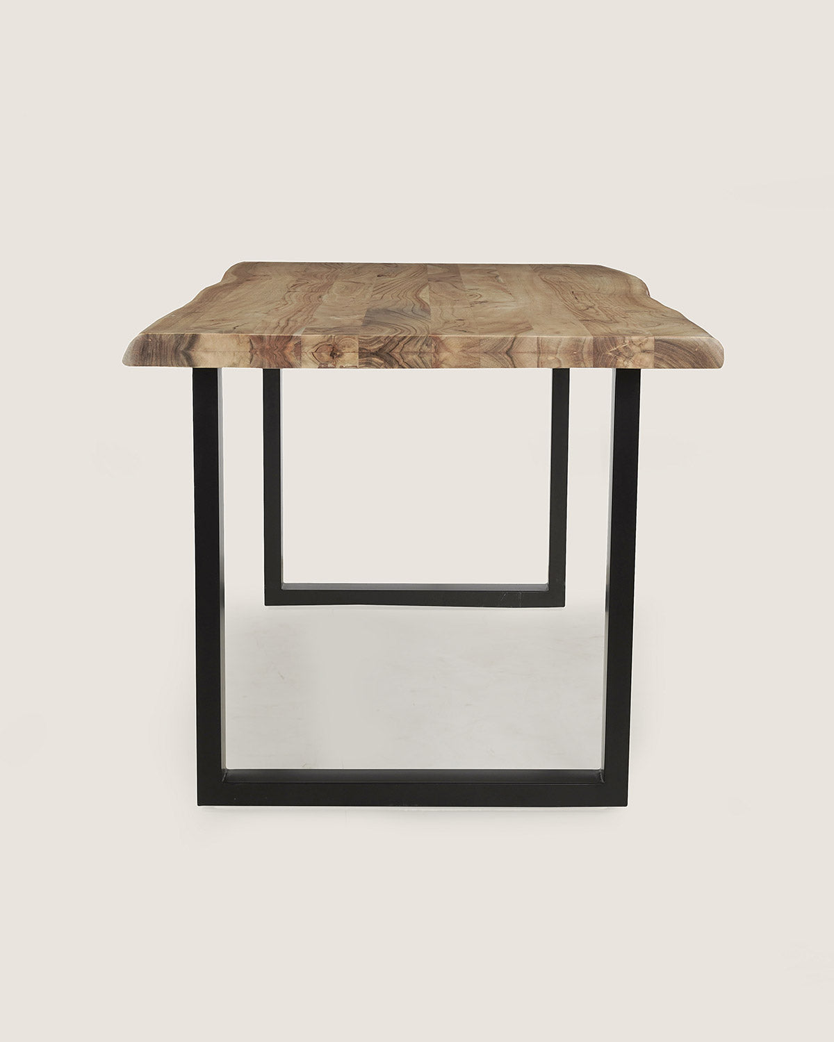 Eettafel Max Natural with U Leg - Live Edge | 160 cm
