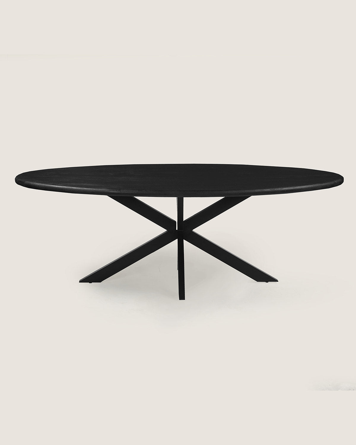 Eettafel Noah Black with Matrix Legs - Oval | 160 cm