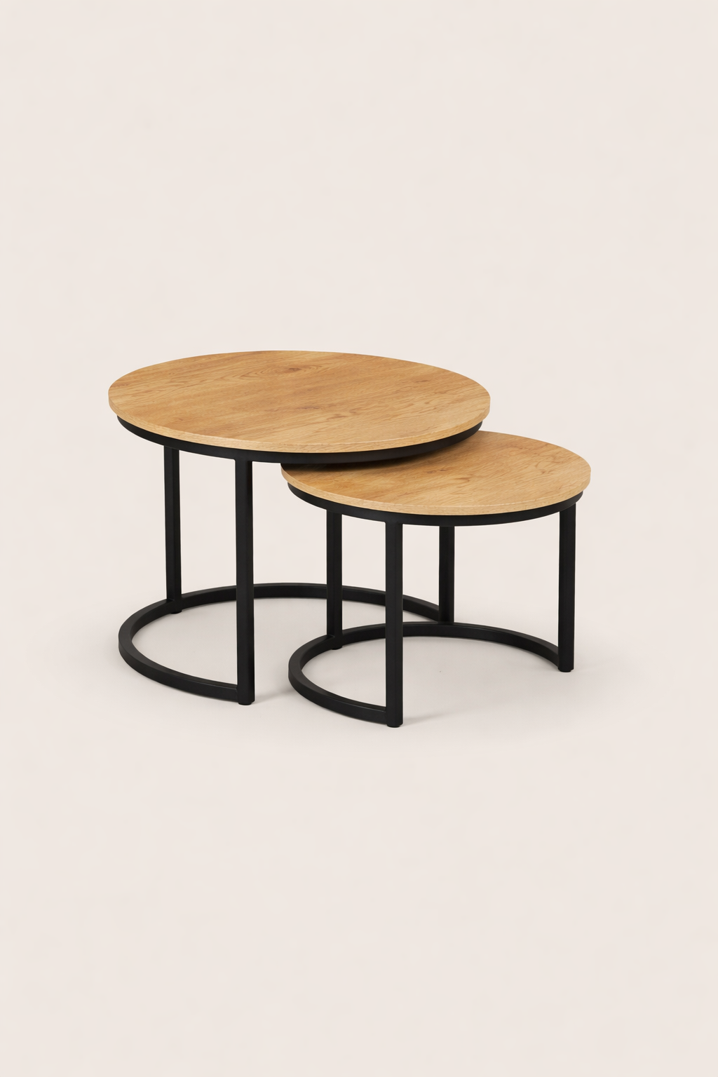 Salontafel Silas Natural - Round | Set van 2