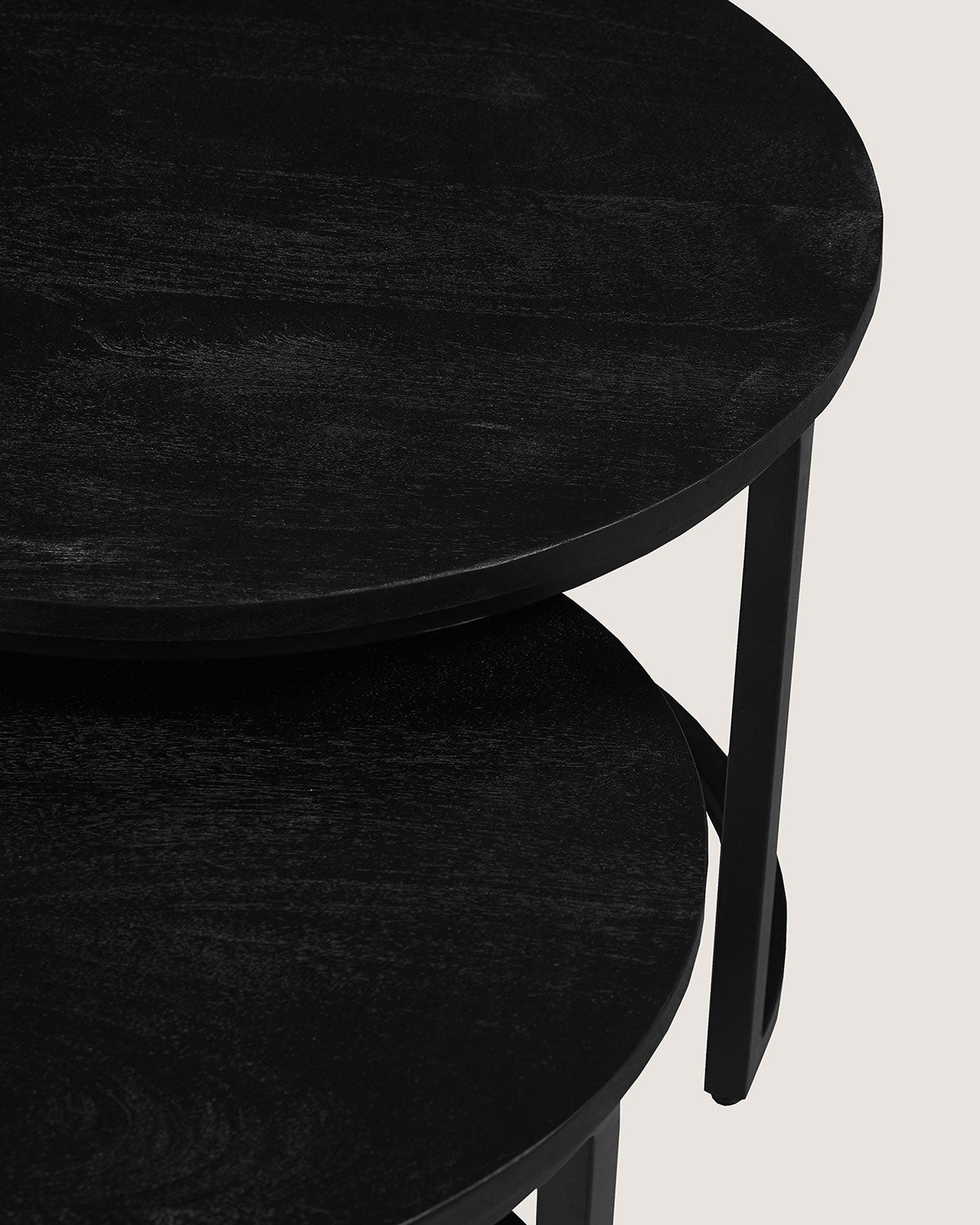 Salontafel Silas Zwart - Rond