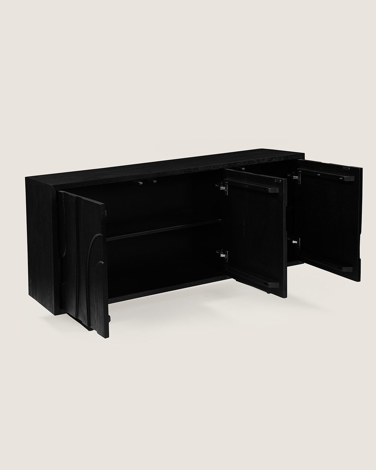 Dressoir Maya Black - 3 Deurs | 160 cm