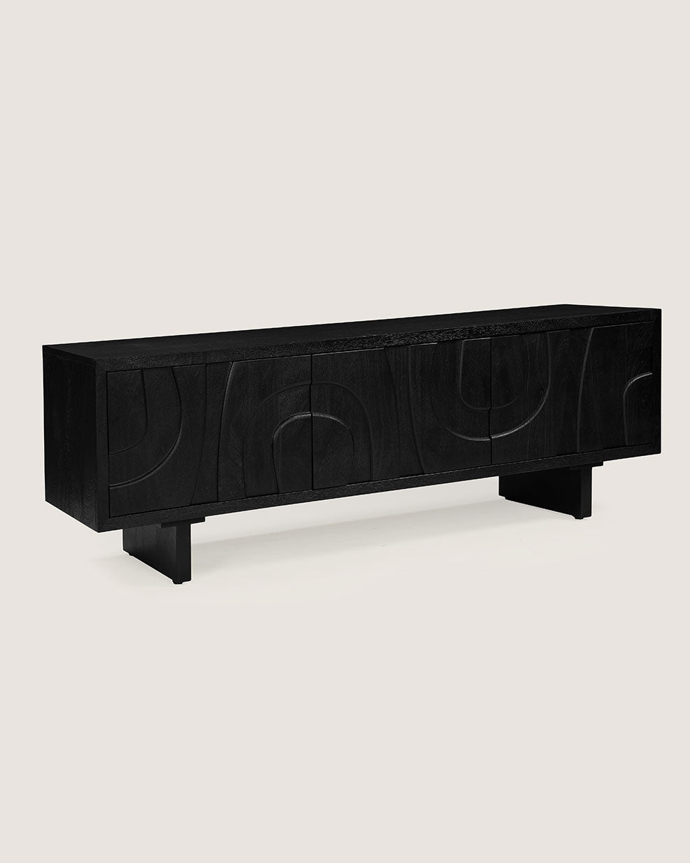Tv-meubel Maya zwart – 3 Deuren | 160 cm