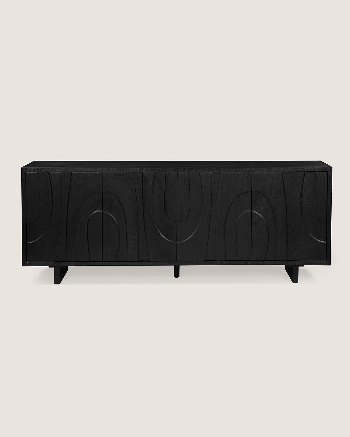 Dressoir Maya Black - 4 Deurs | 200 cm