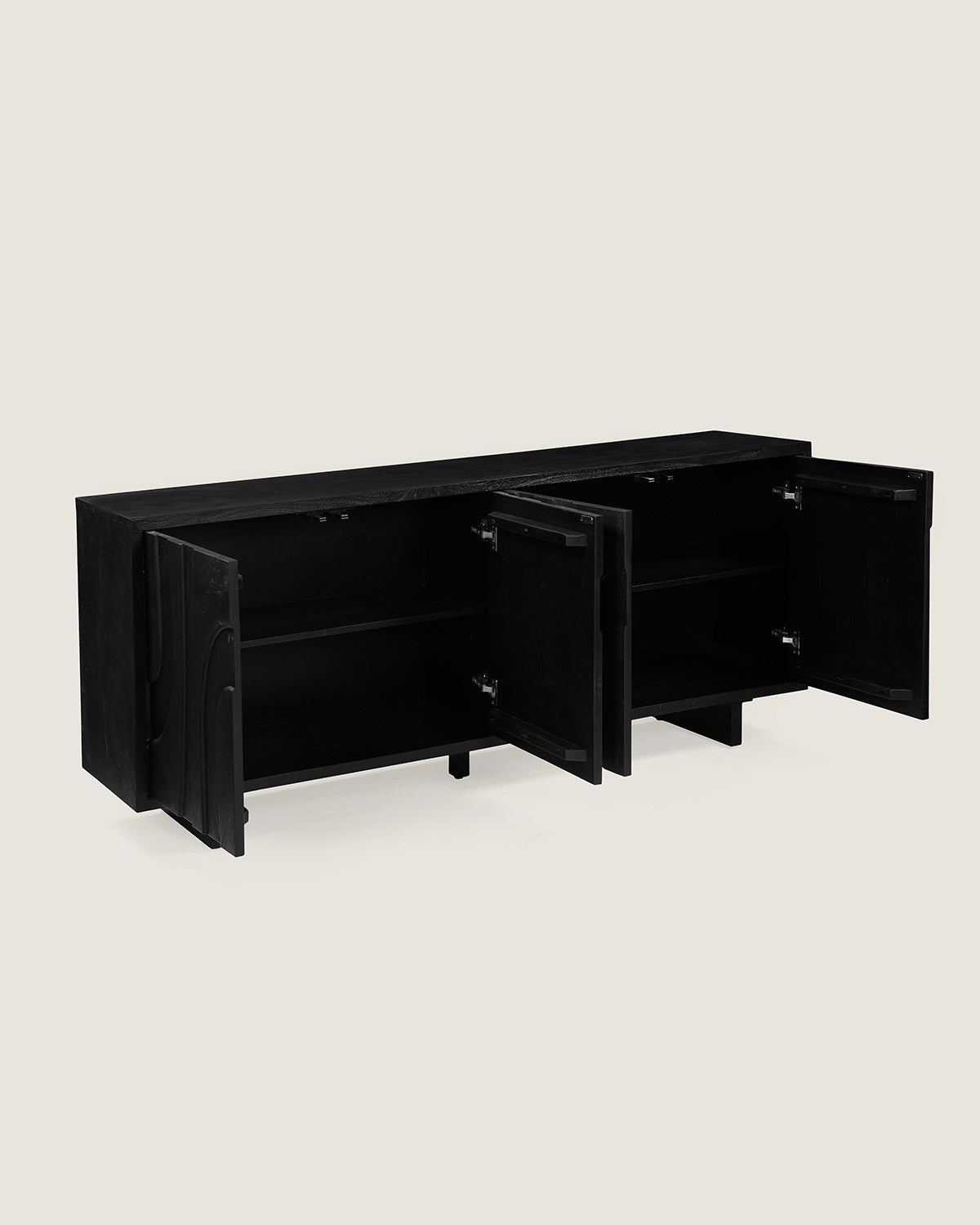 Dressoir Maya Black - 4 Deurs | 200 cm