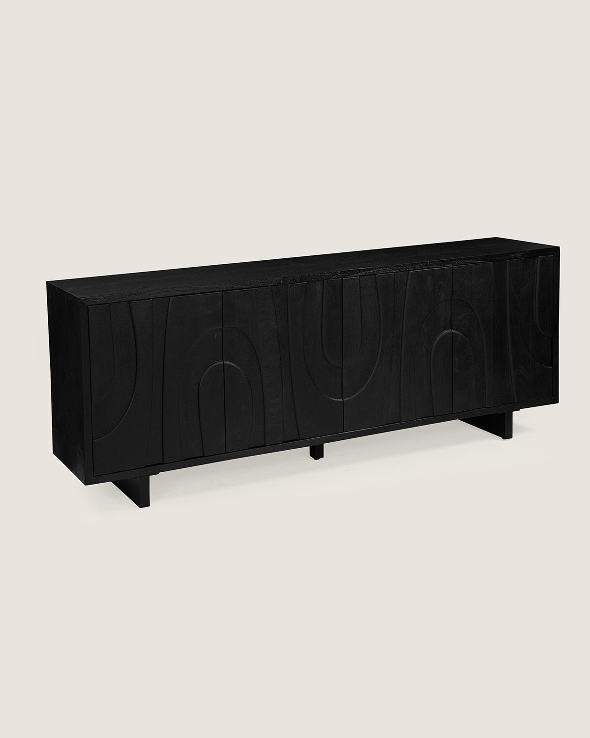 Dressoir Maya Black - 4 Deurs | 200 cm