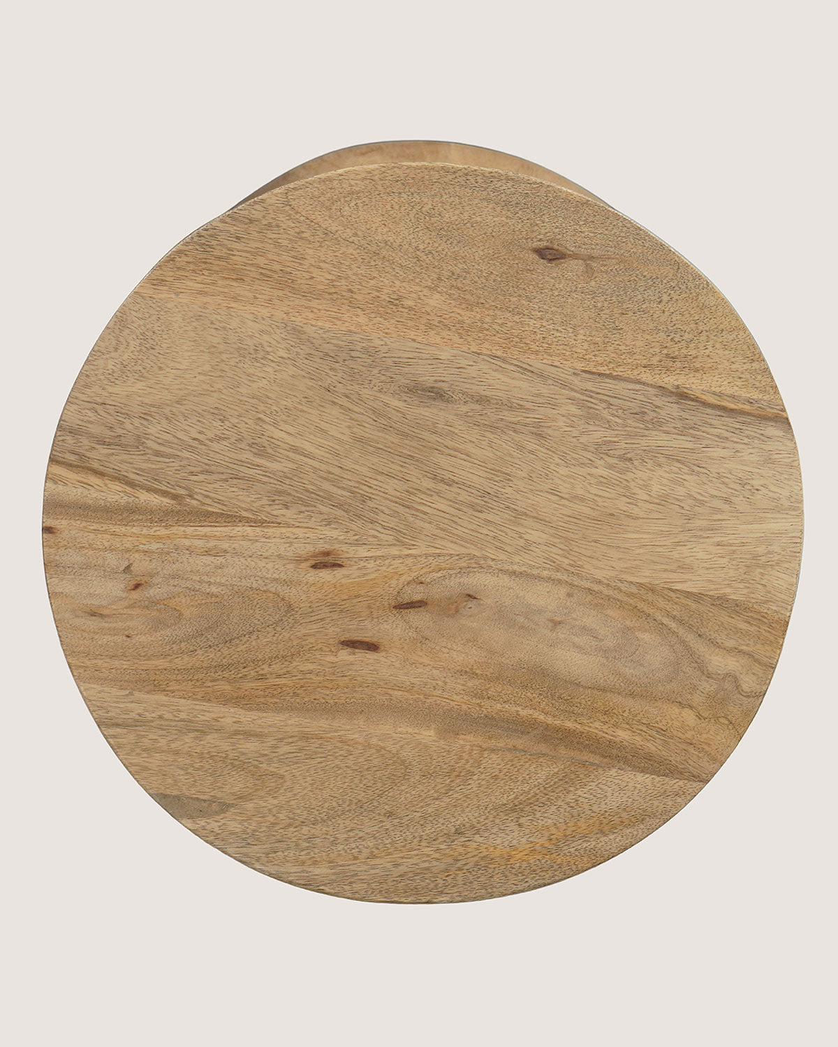 Mangohouten bijzettafel Patty naturel – rond | 34 cm