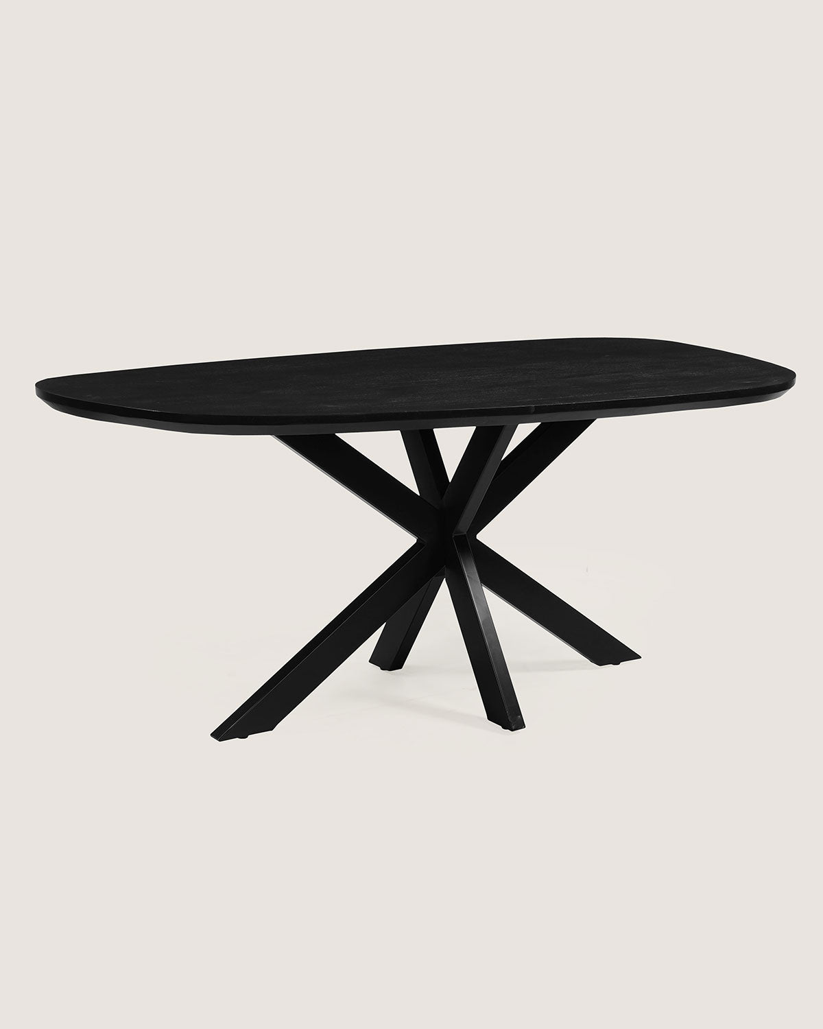 Eettafel Theo Black with Matrix Leg - Organic | 180 cm