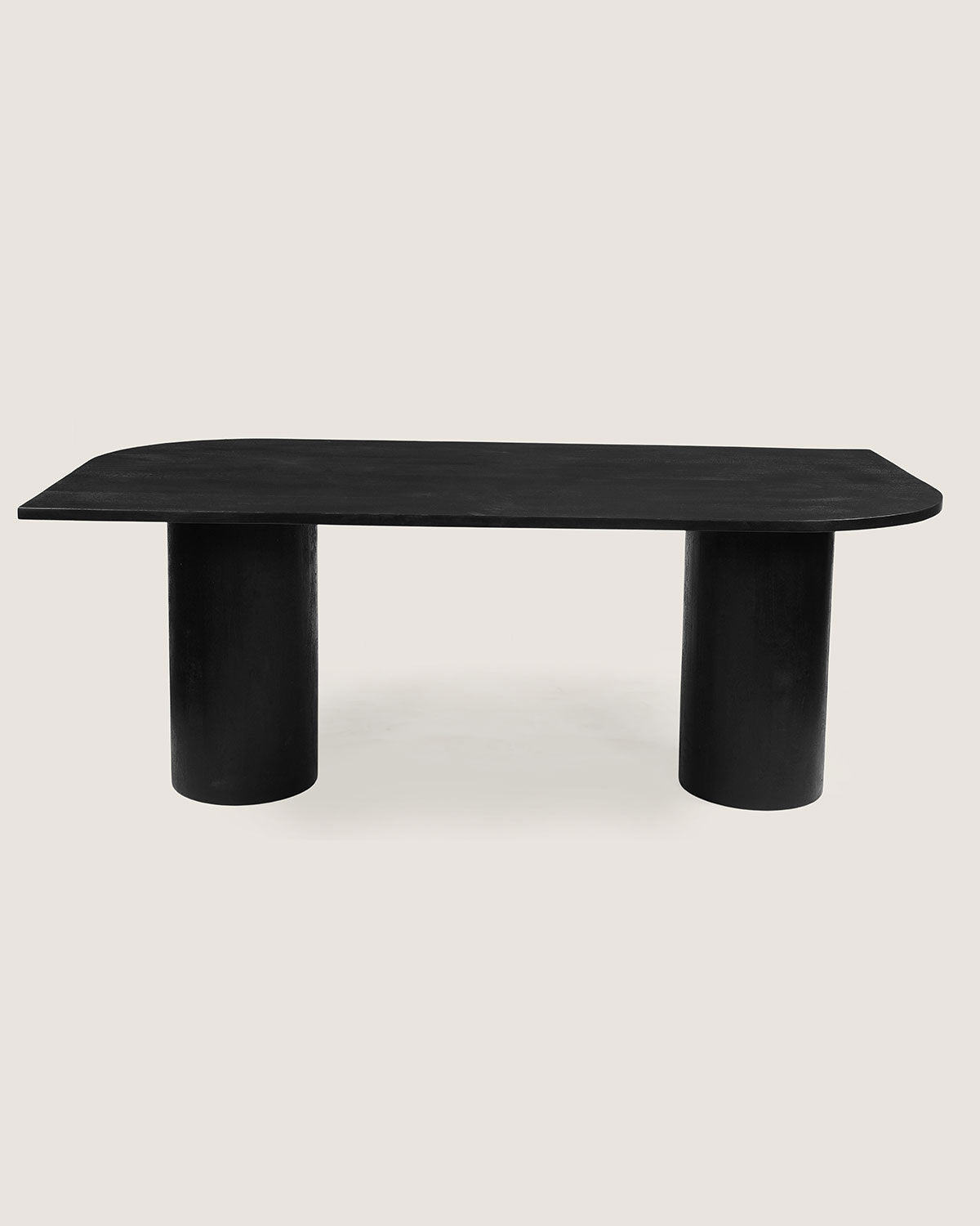 Eettafel Ella Black with Column Legs - Organic | 200 cm