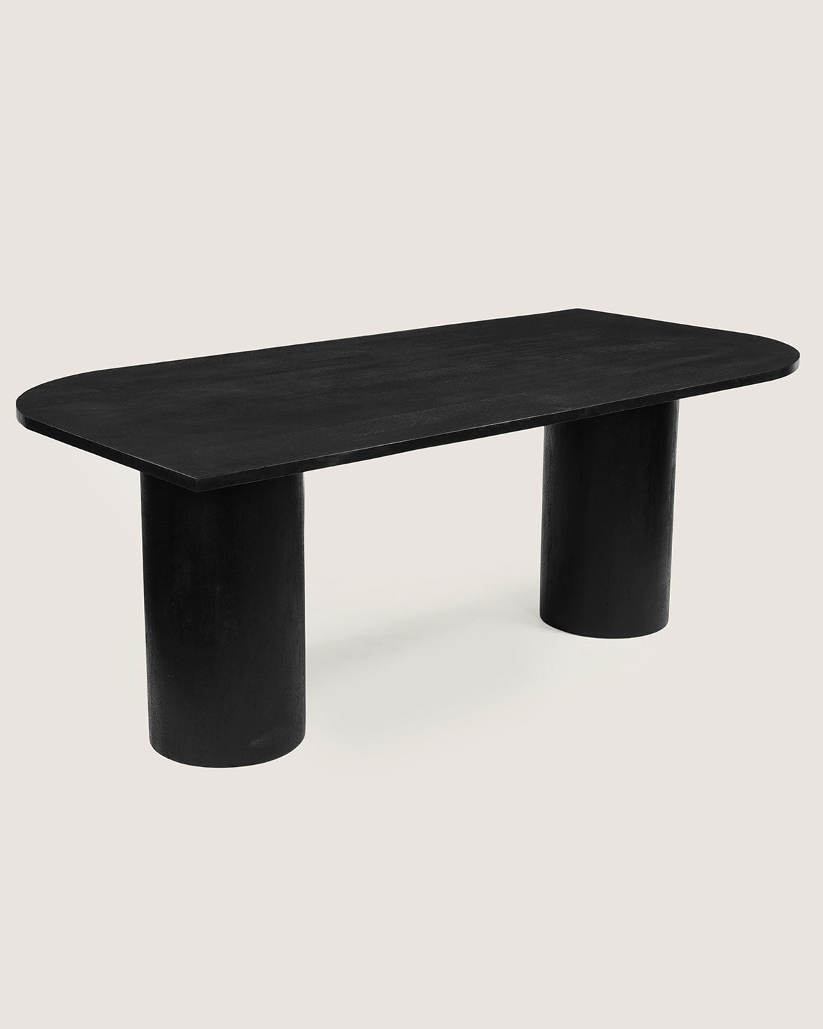 Eettafel Ella Black with Column Legs - Organic | 200 cm