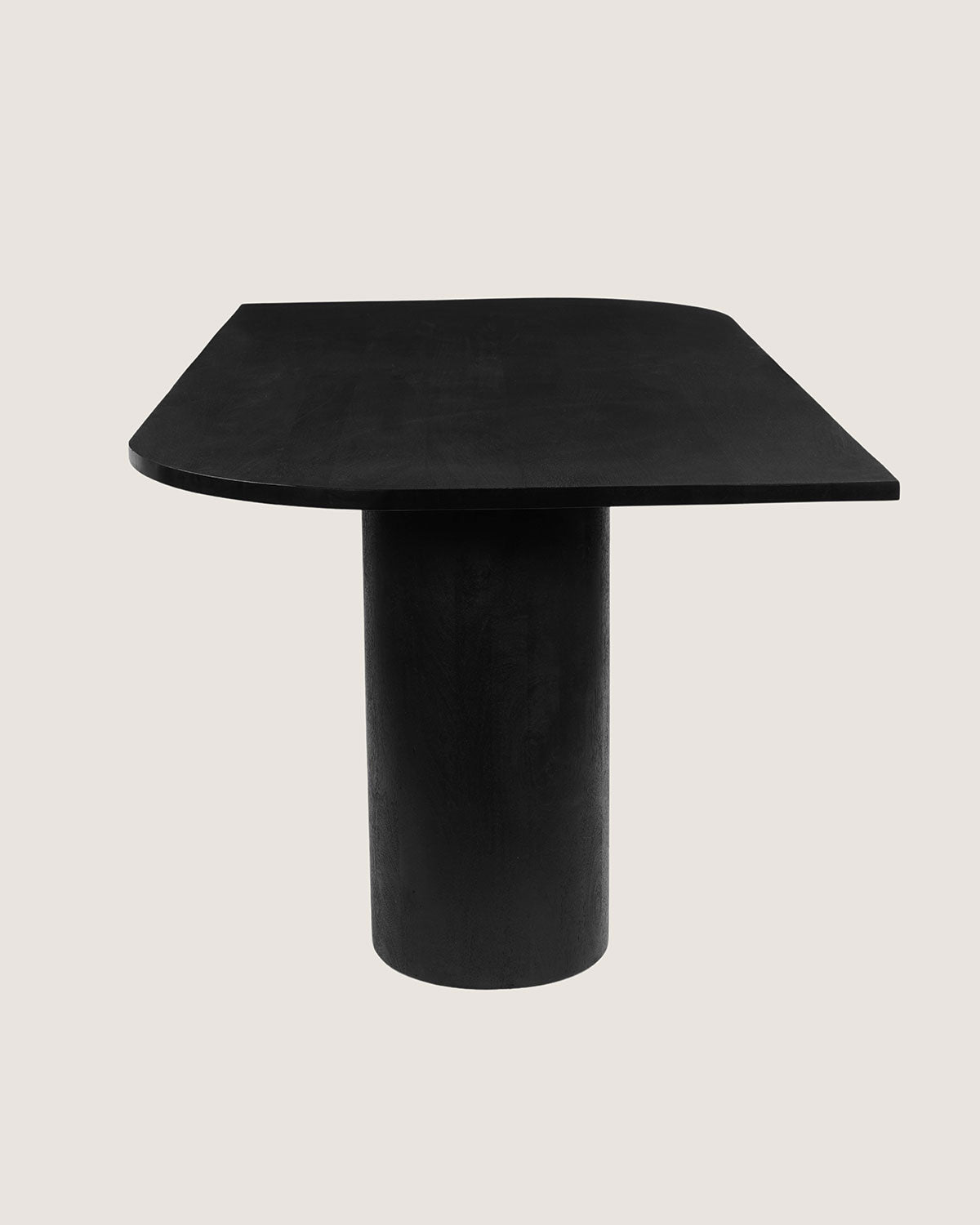 Eettafel Ella Black with Column Legs - Organic | 200 cm