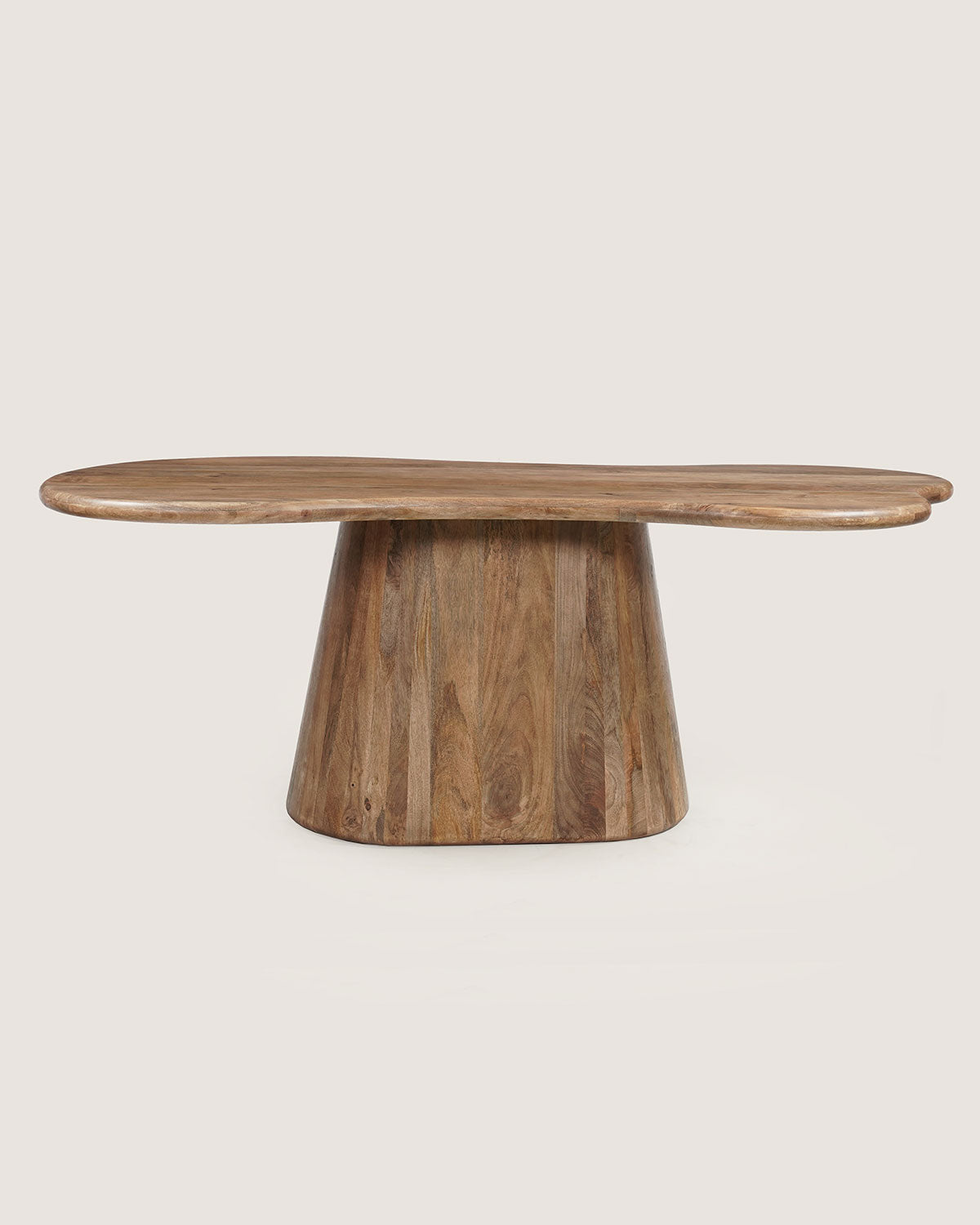 Eettafel Leo Brown with Monolithic Leg - Organic | 200 cm