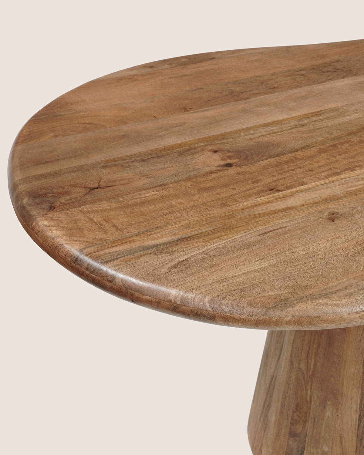 Eettafel Leo Brown with Monolithic Leg - Organic | 200 cm