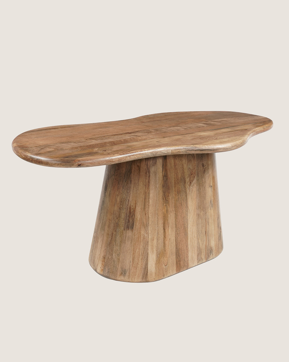 Eettafel Felix Brown with Monolithic leg - Organic | 180 cm