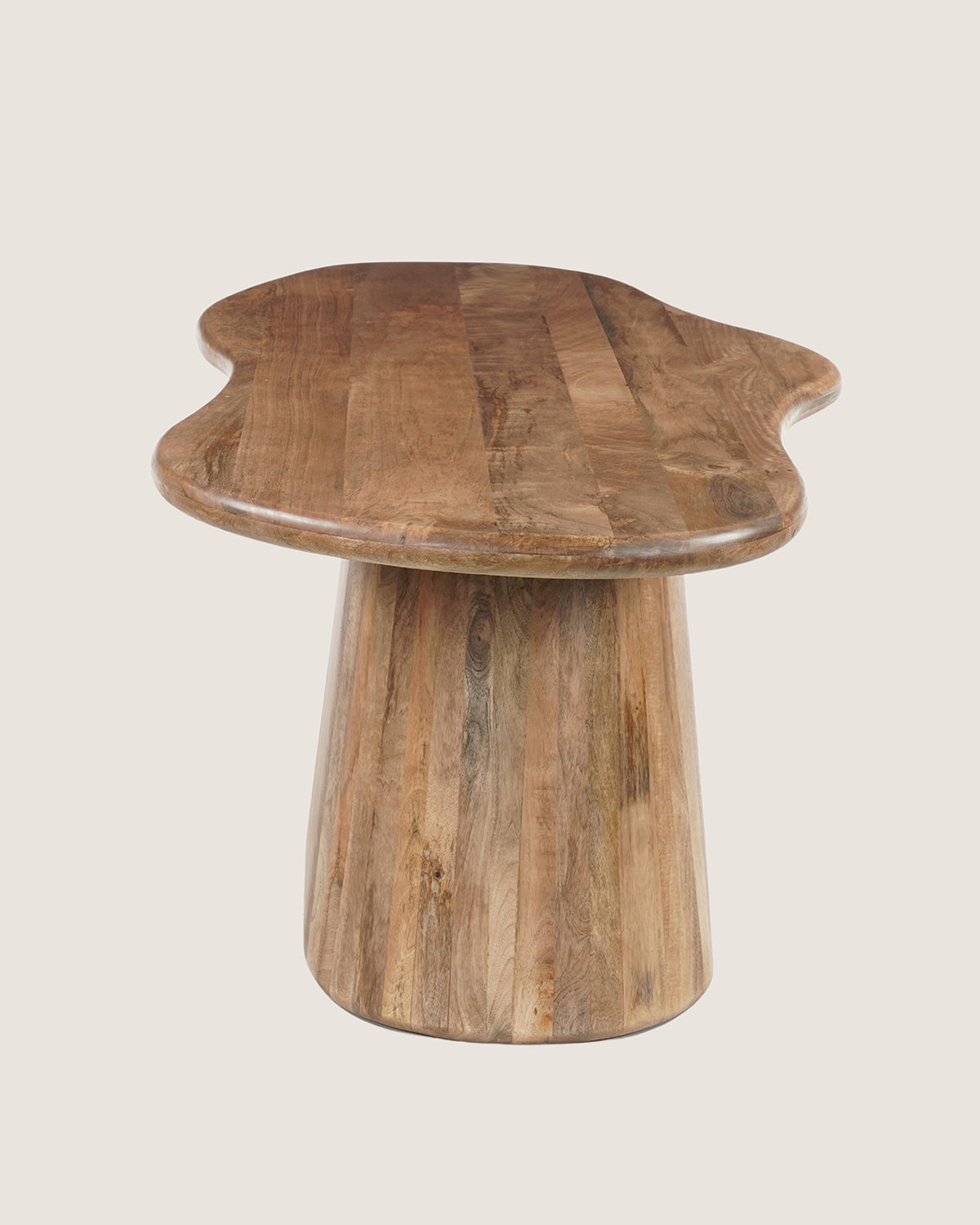 Eettafel Felix Brown with Monolithic leg - Organic | 180 cm