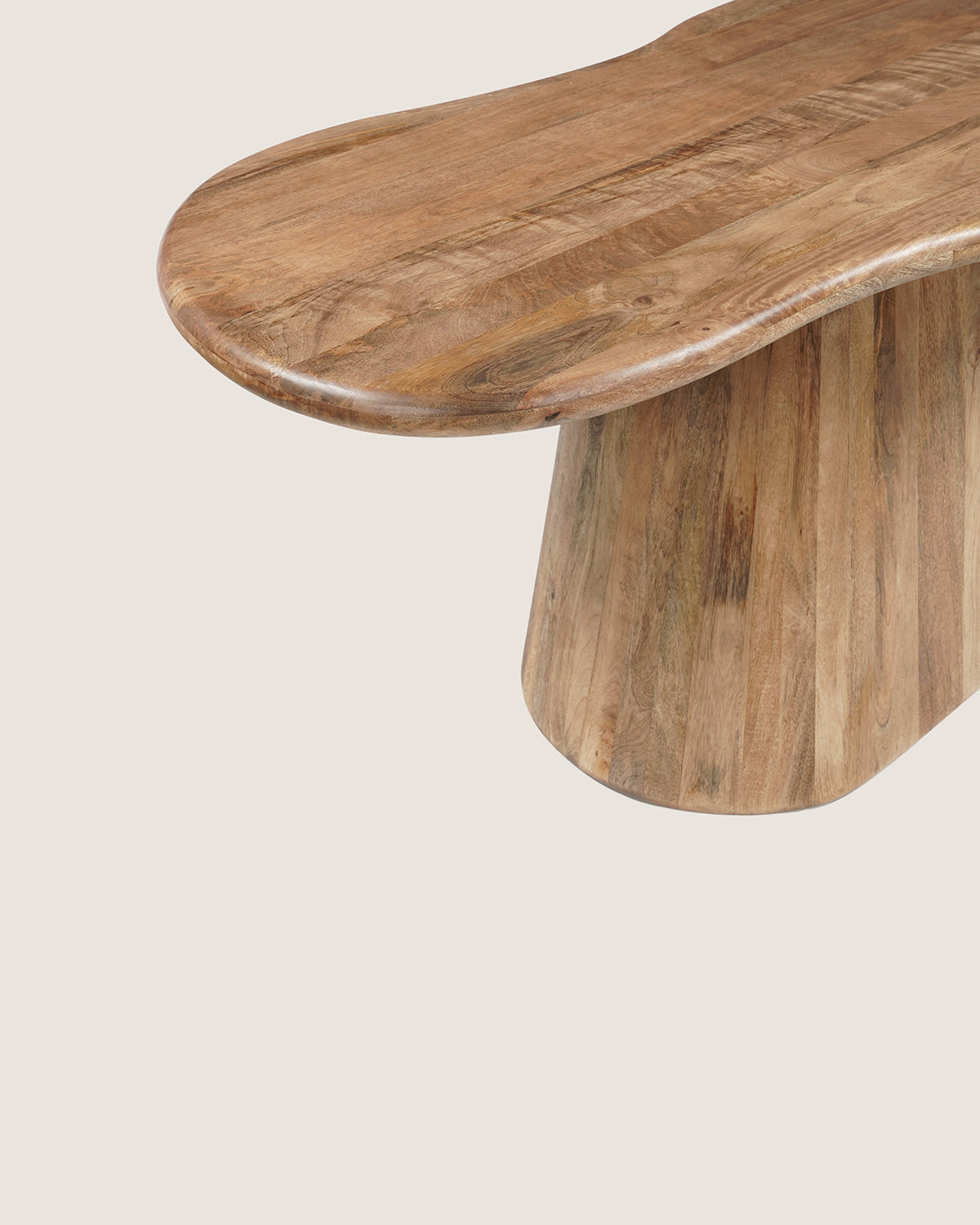 Eettafel Felix Brown with Monolithic leg - Organic | 180 cm