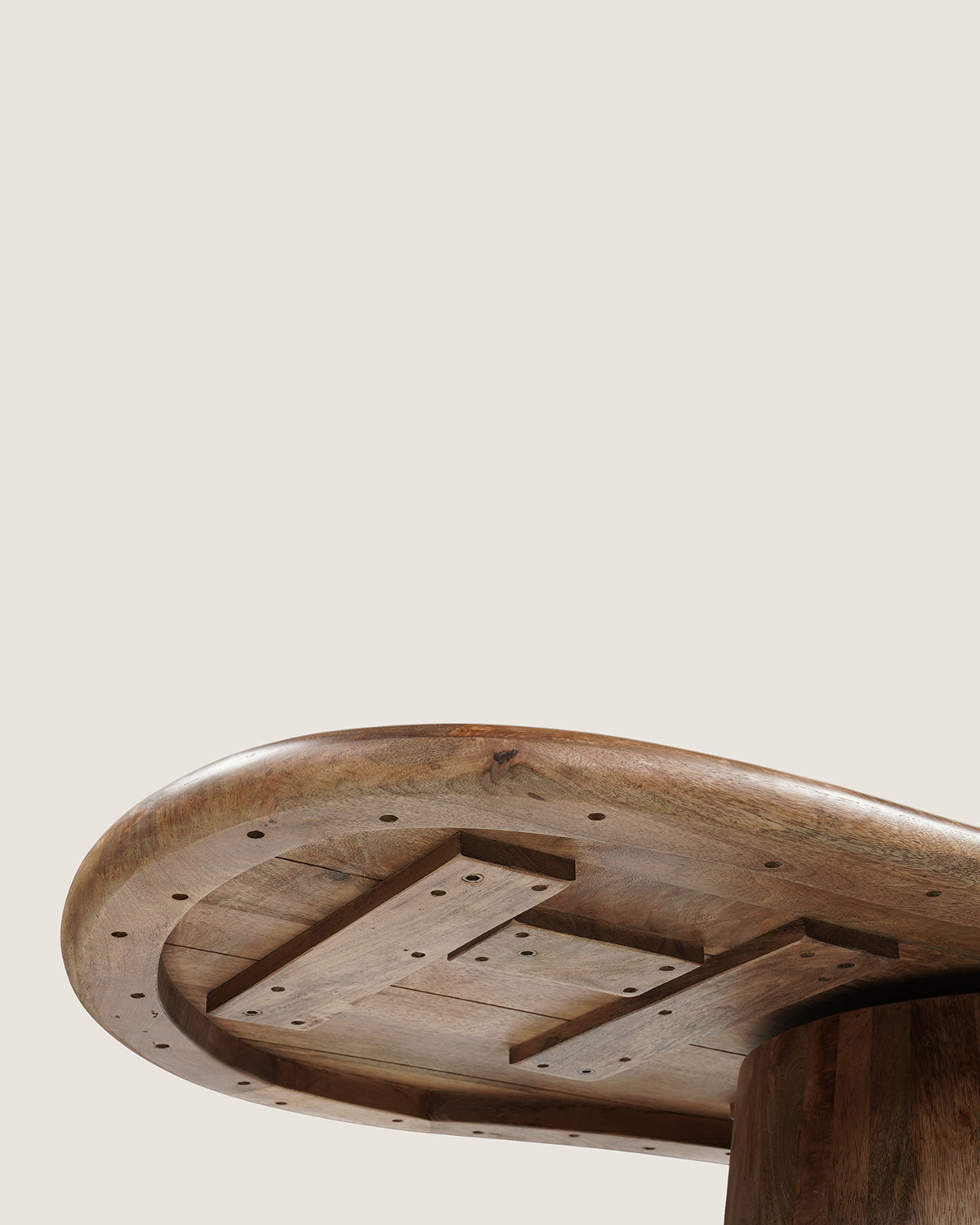 Eettafel Felix Brown with Monolithic leg - Organic | 180 cm