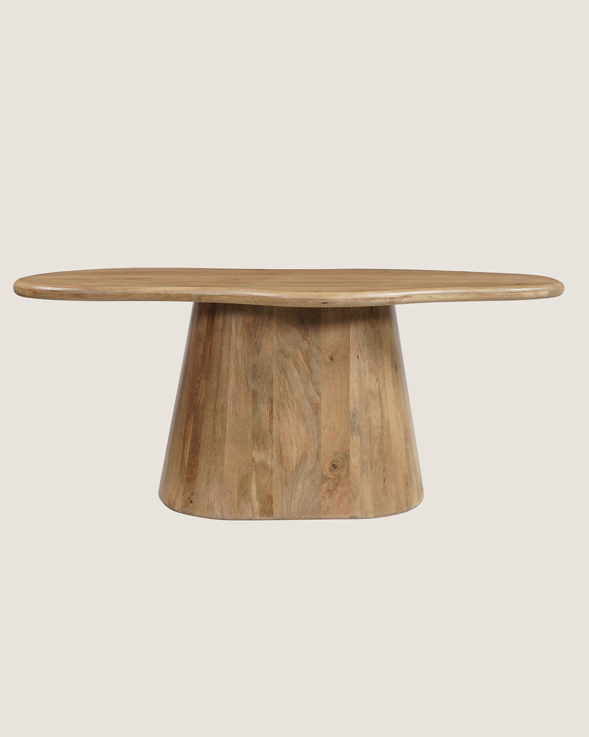 Eettafel Felix Natural with Monolithic Leg - Organic | 180 cm