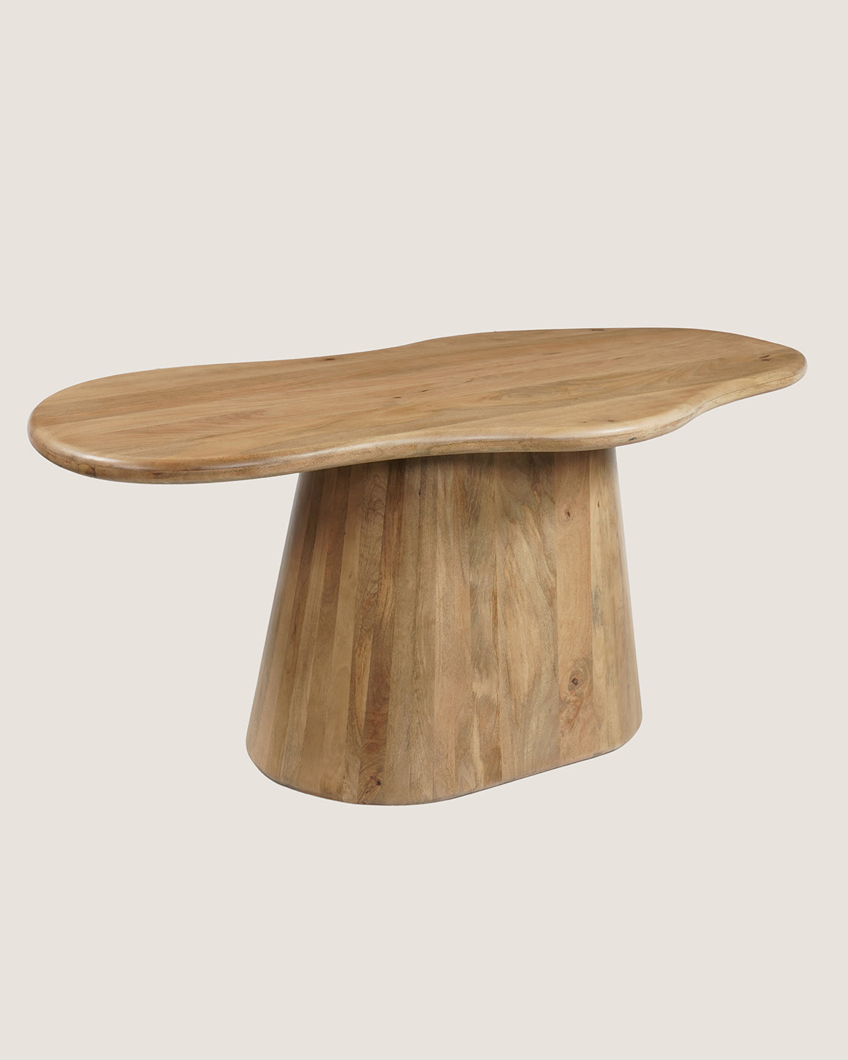 Eettafel Felix Natural with Monolithic Leg - Organic | 180 cm