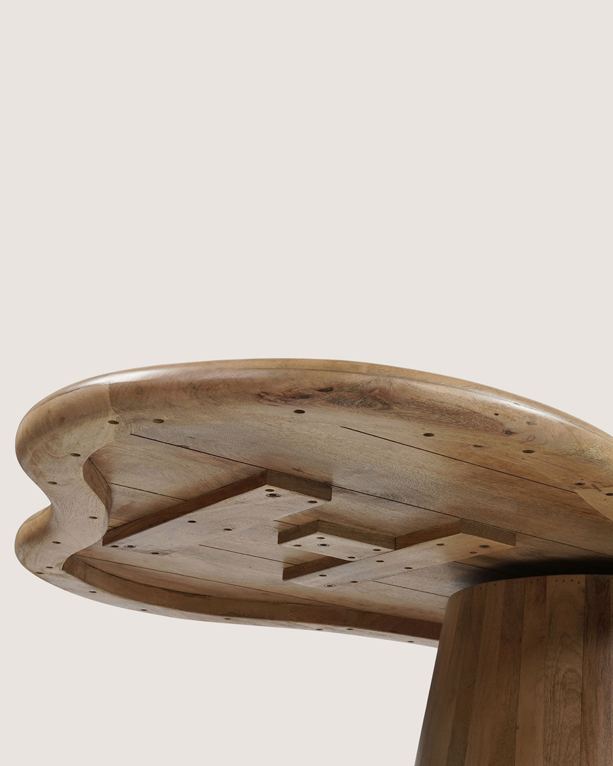 Eettafel Leo Natural with Monolithic leg- Organic | 200 cm