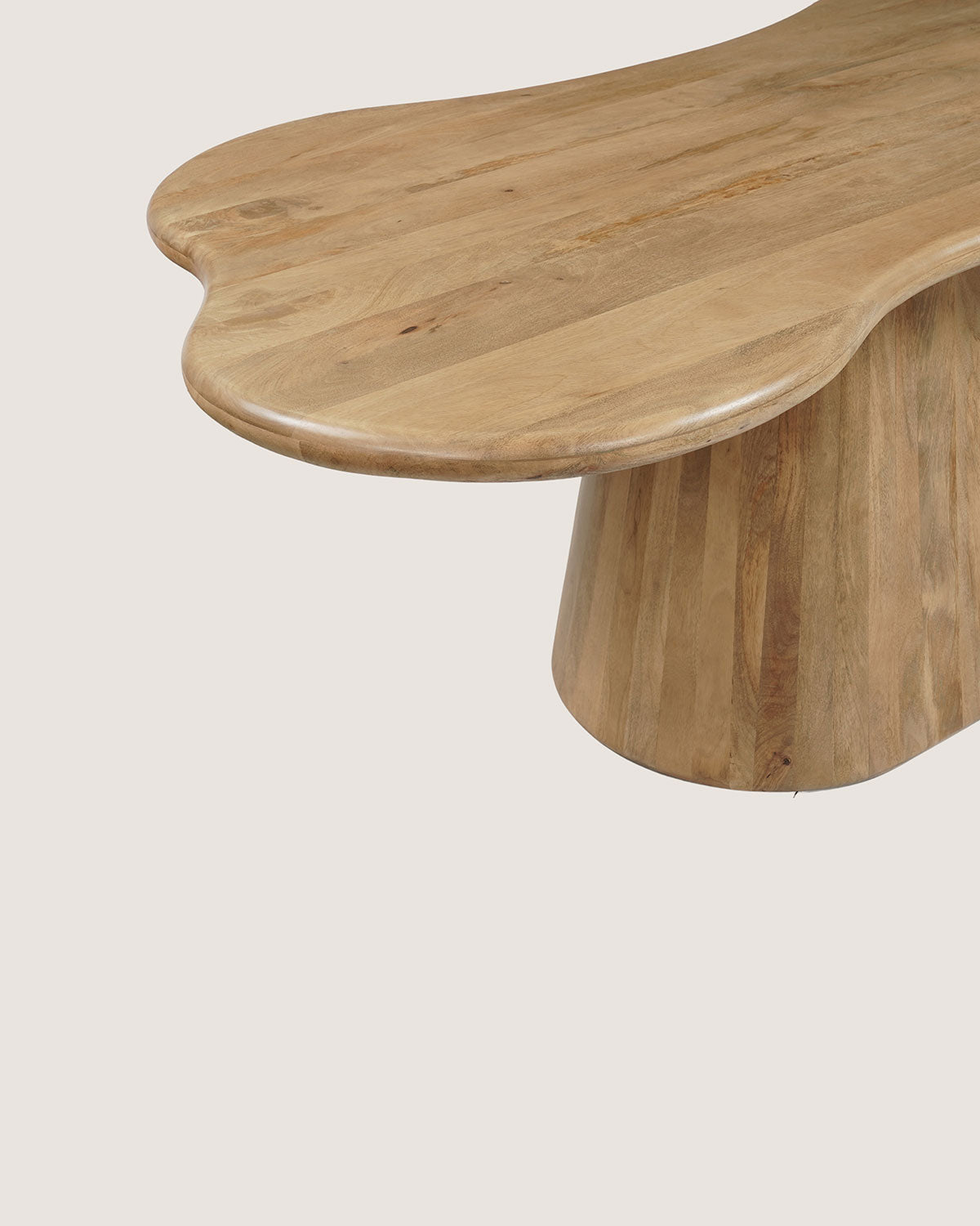 Eettafel Leo Natural with Monolithic leg- Organic | 200 cm