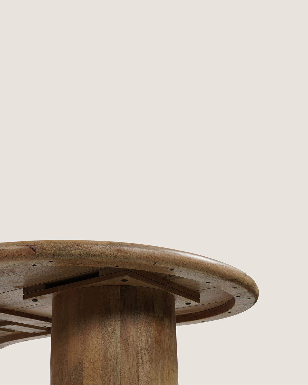 Eettafel Leo Natural with Column Leg- Organic | 200 cm