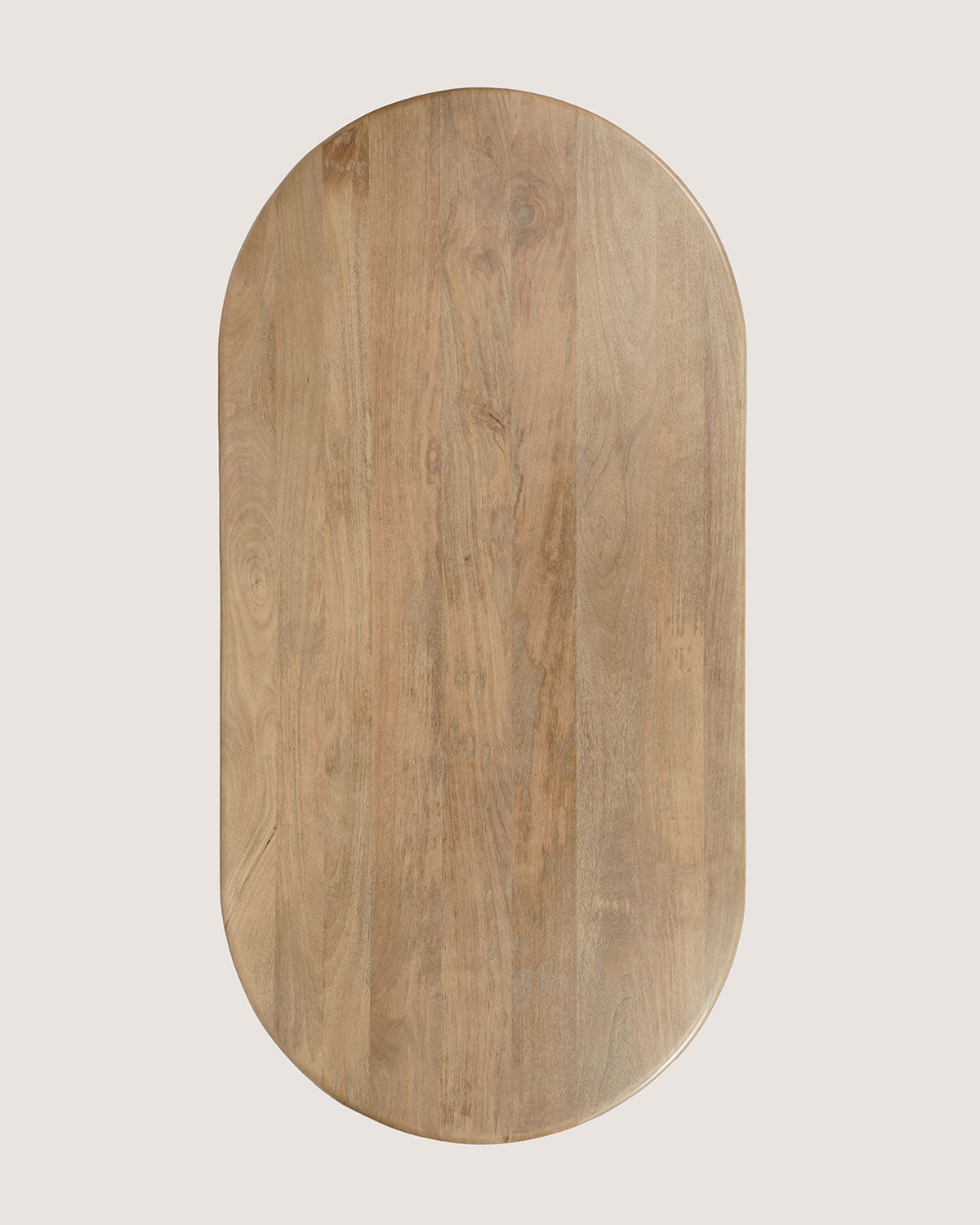 Eettafel Leah Natural with Monolithic Leg- Oval, 200 cm