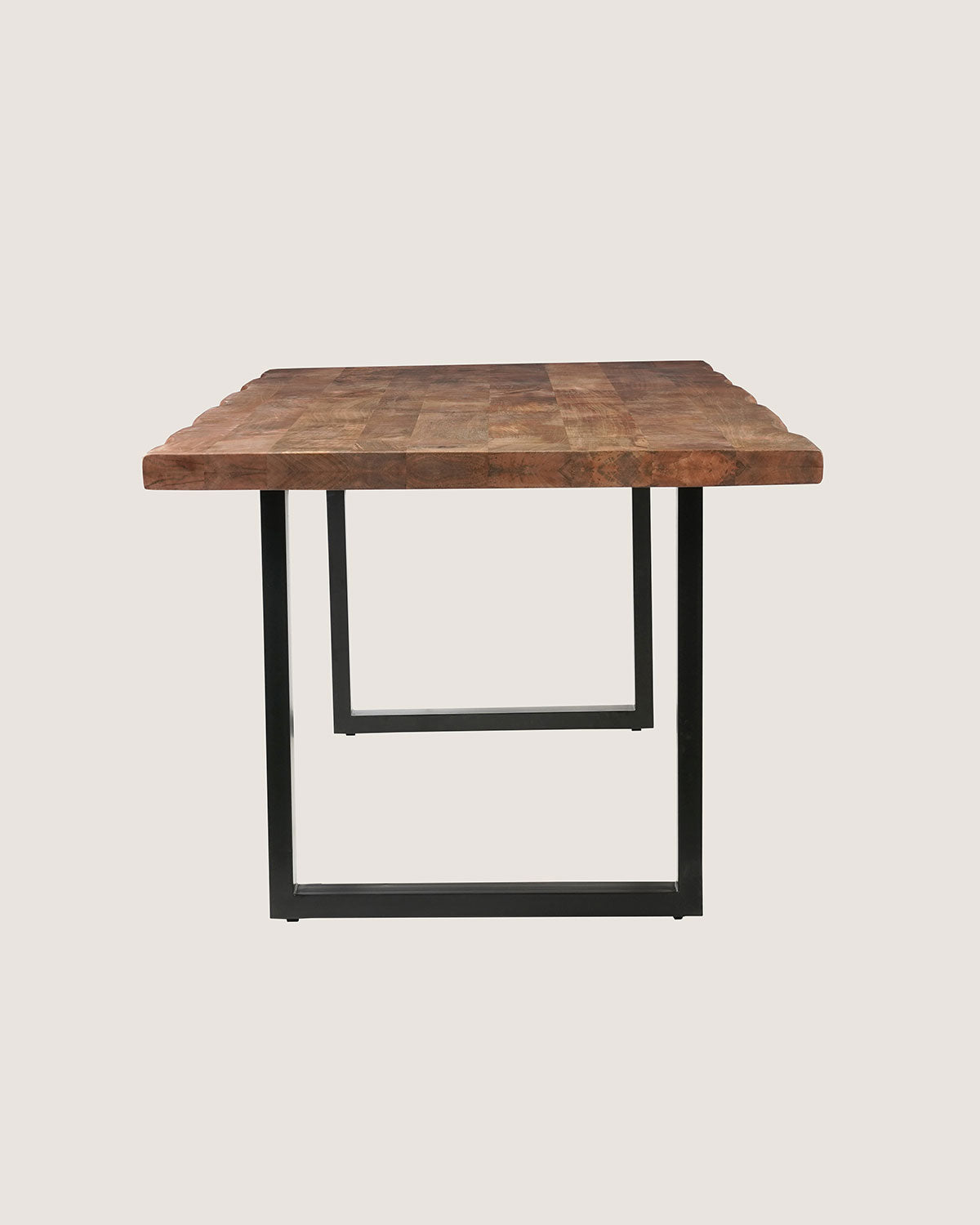 Eettafel Zoe Rustic with U Leg - Live Edge | 160 cm