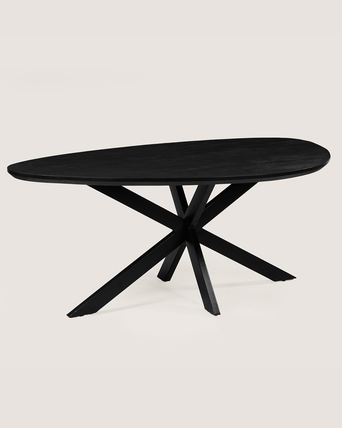 Eettafel Vera Black with Matrix Leg - Organic | 160 cm