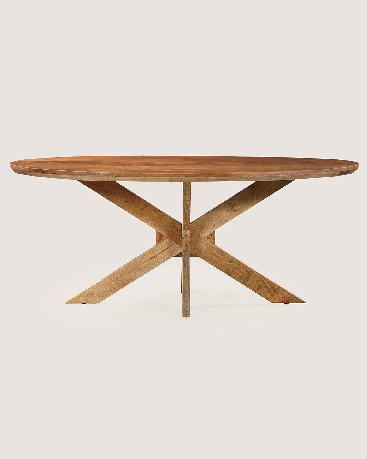 Eettafel Lotte Brown with Wooden Matrix Leg - Oval | 140 cm