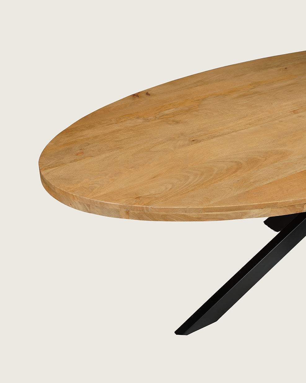 Eva Dining Table Natural with Matrix Legs – Oval | 240 cm