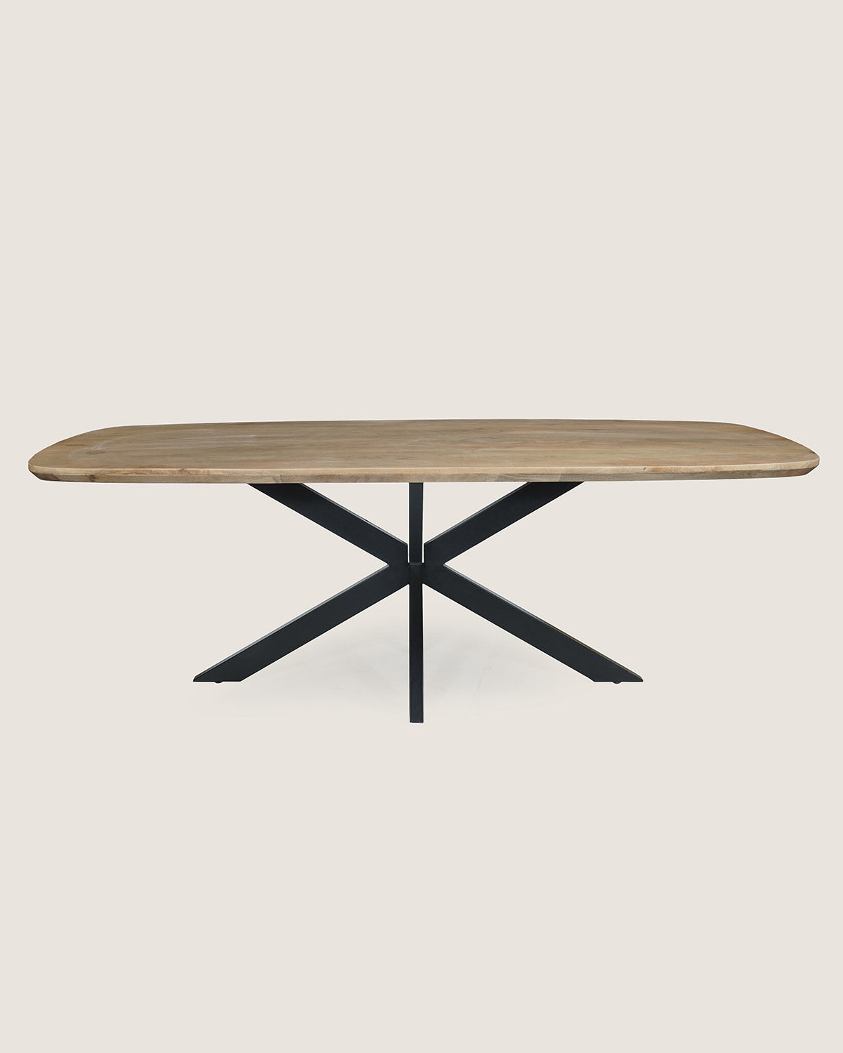 Eettafel Fynn Natural met Matrix poten - Deens ovaal