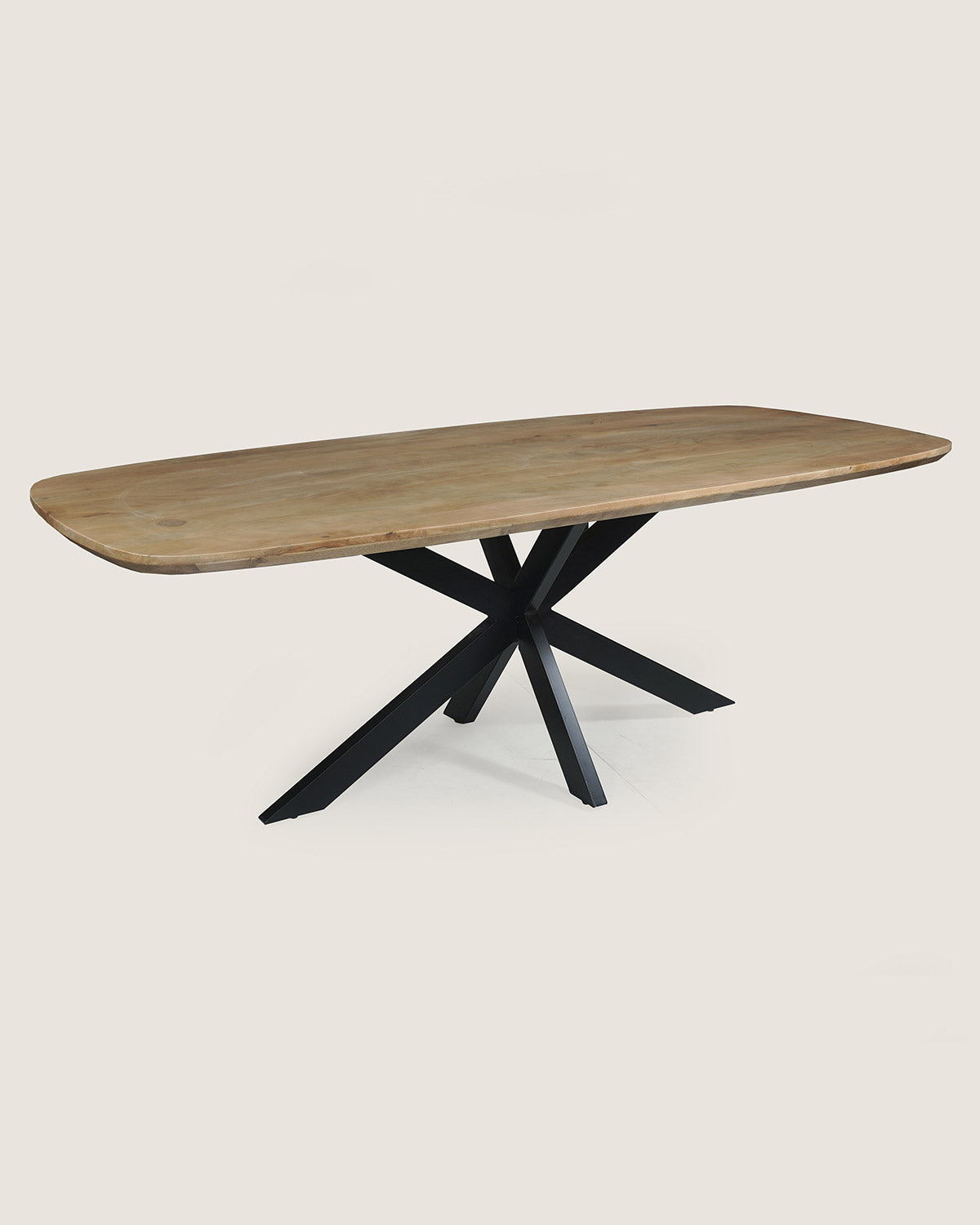 Eettafel Fynn Natural met Matrix poten - Deens ovaal