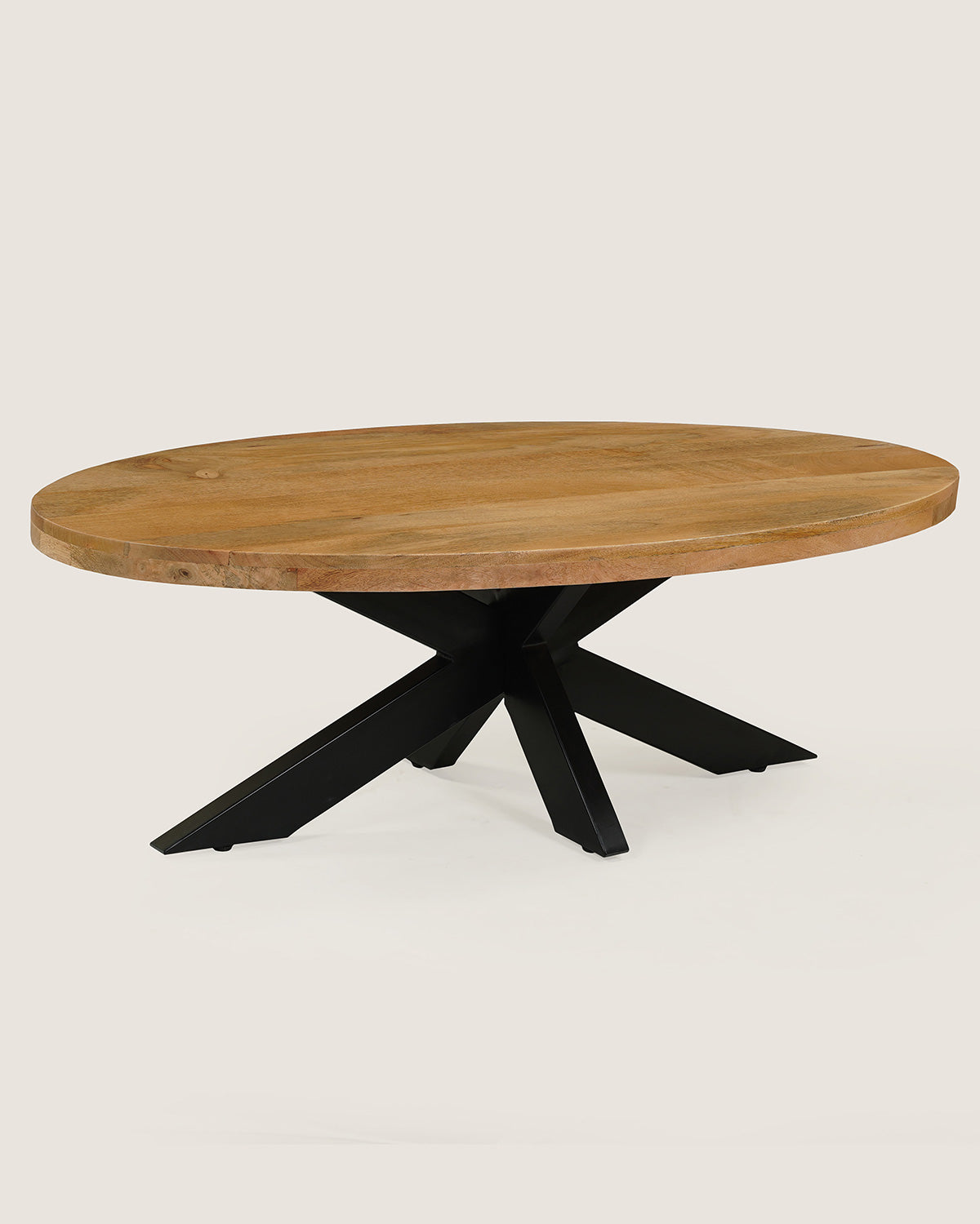 Eva Coffee Table Natural with Matrix Legs – Oval | 130 cm