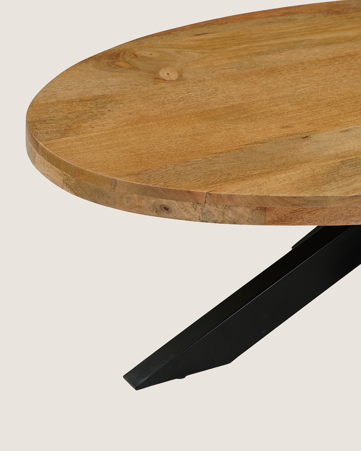 Eva Coffee Table Natural with Matrix Legs – Oval | 130 cm