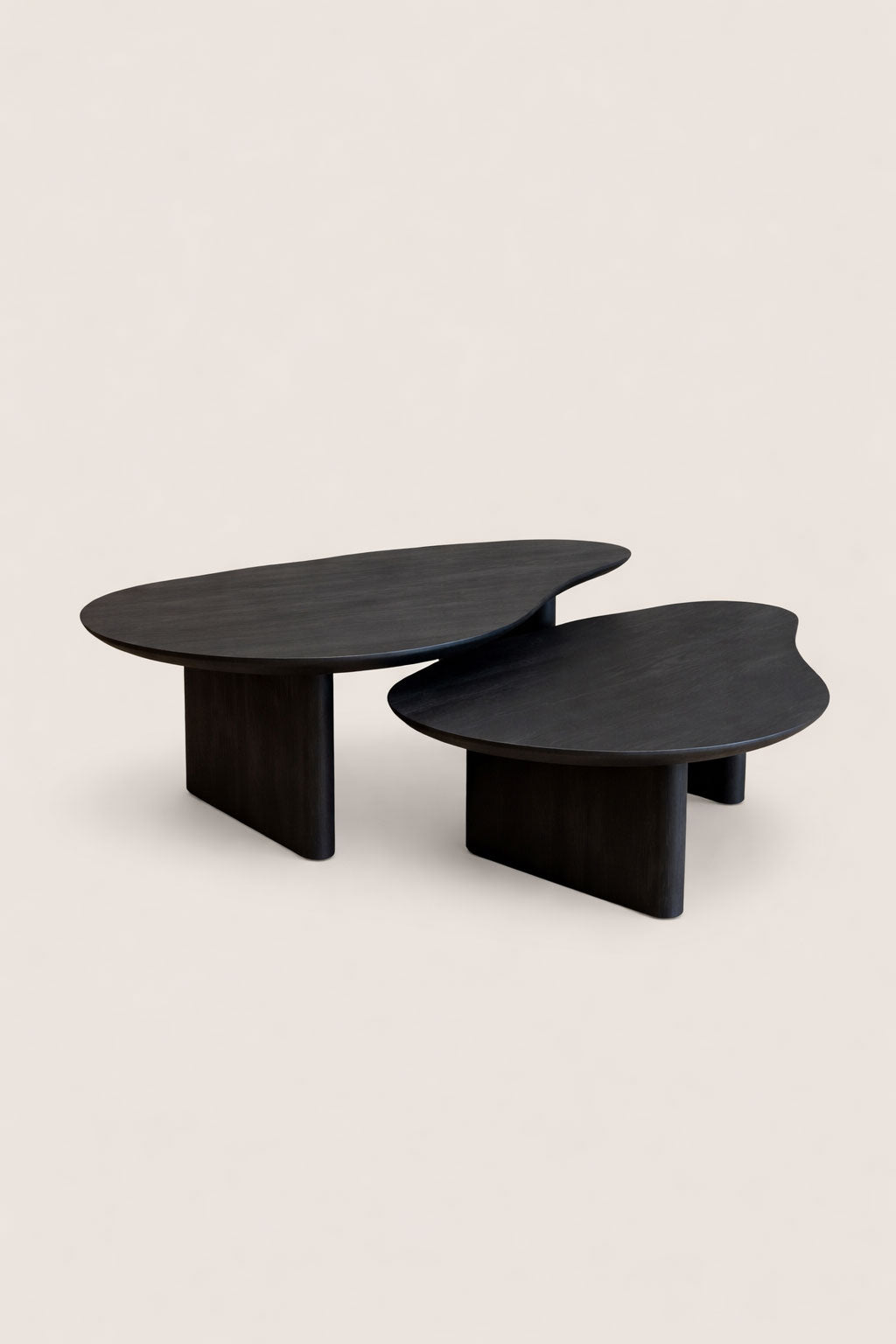 Salontafel Henk Black - Organic | Set Van 2